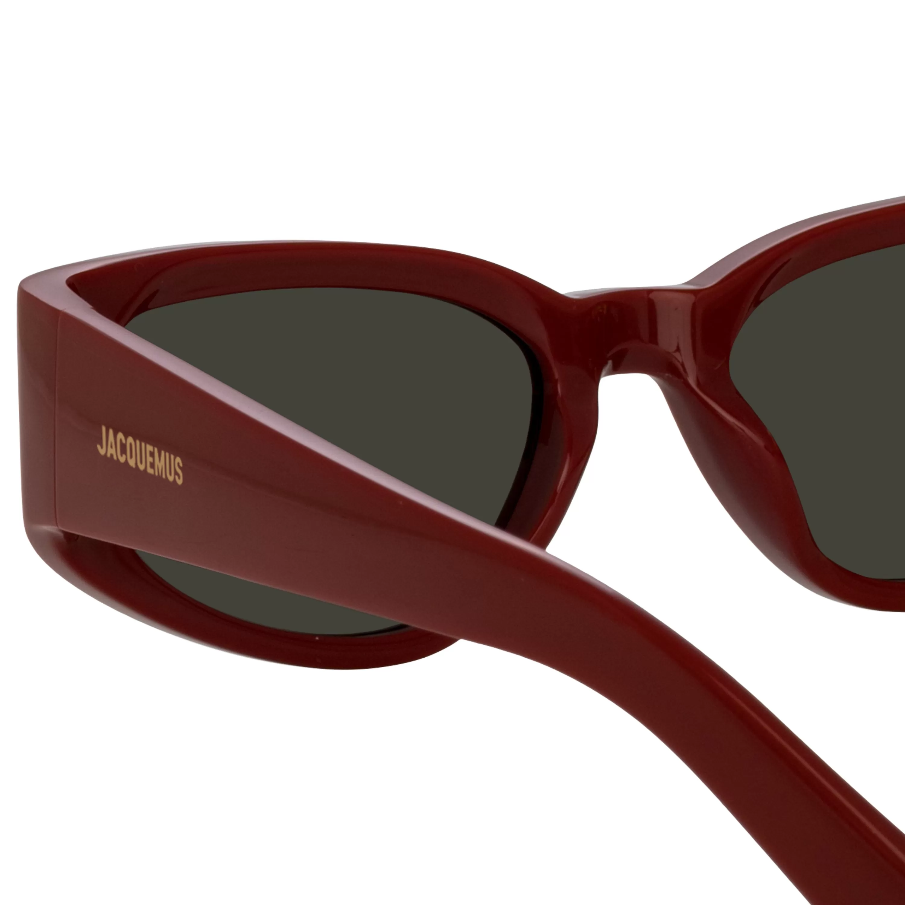 gala_cat_eye_sunglasses_in_burgundy_by_jacquemus_4.webp LINDA FARROW (U.K.) Gala Cat Eye Sunglasses in Burgundy by Jacquemus