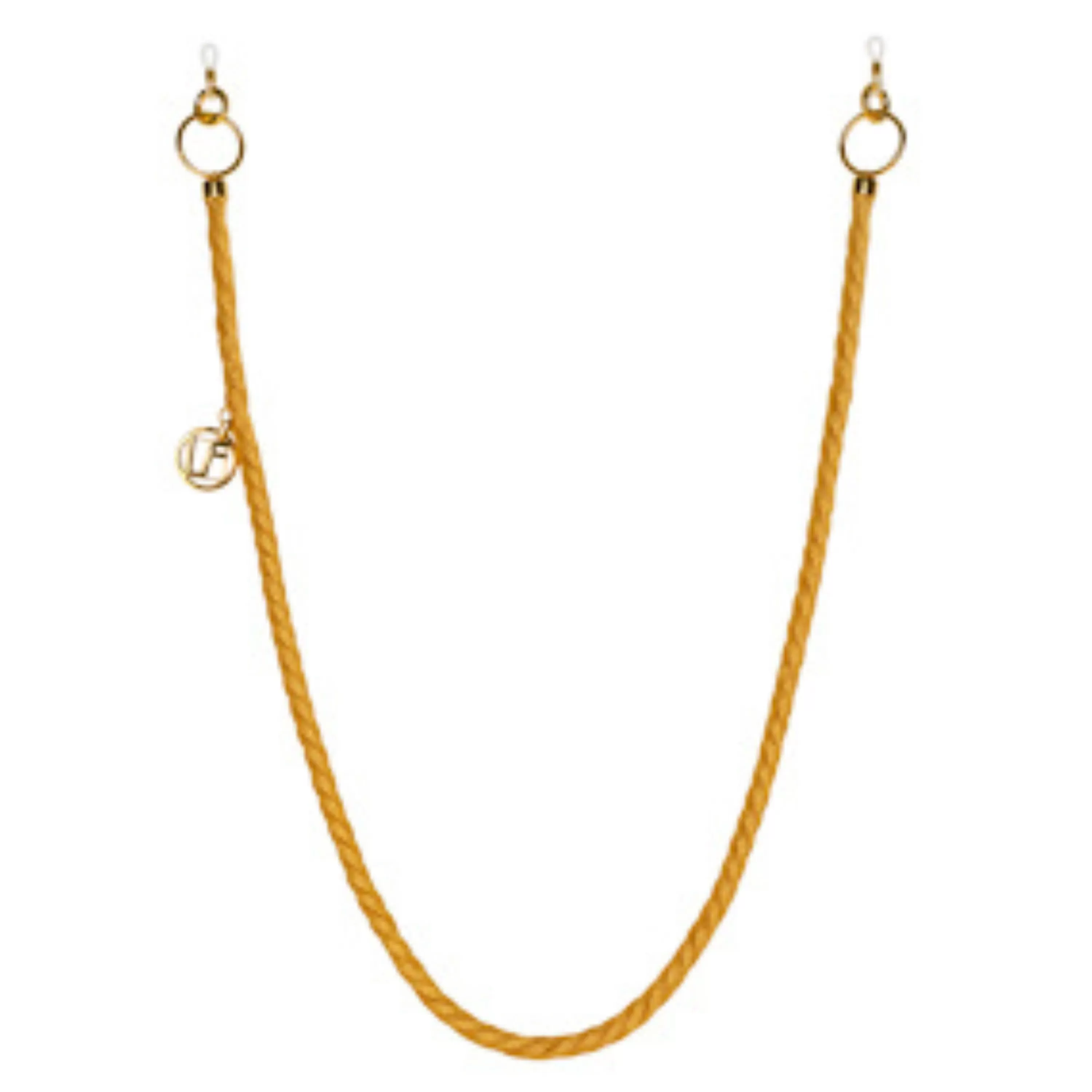 LINDA FARROW (U.K.) Gold Rope Metal Chain