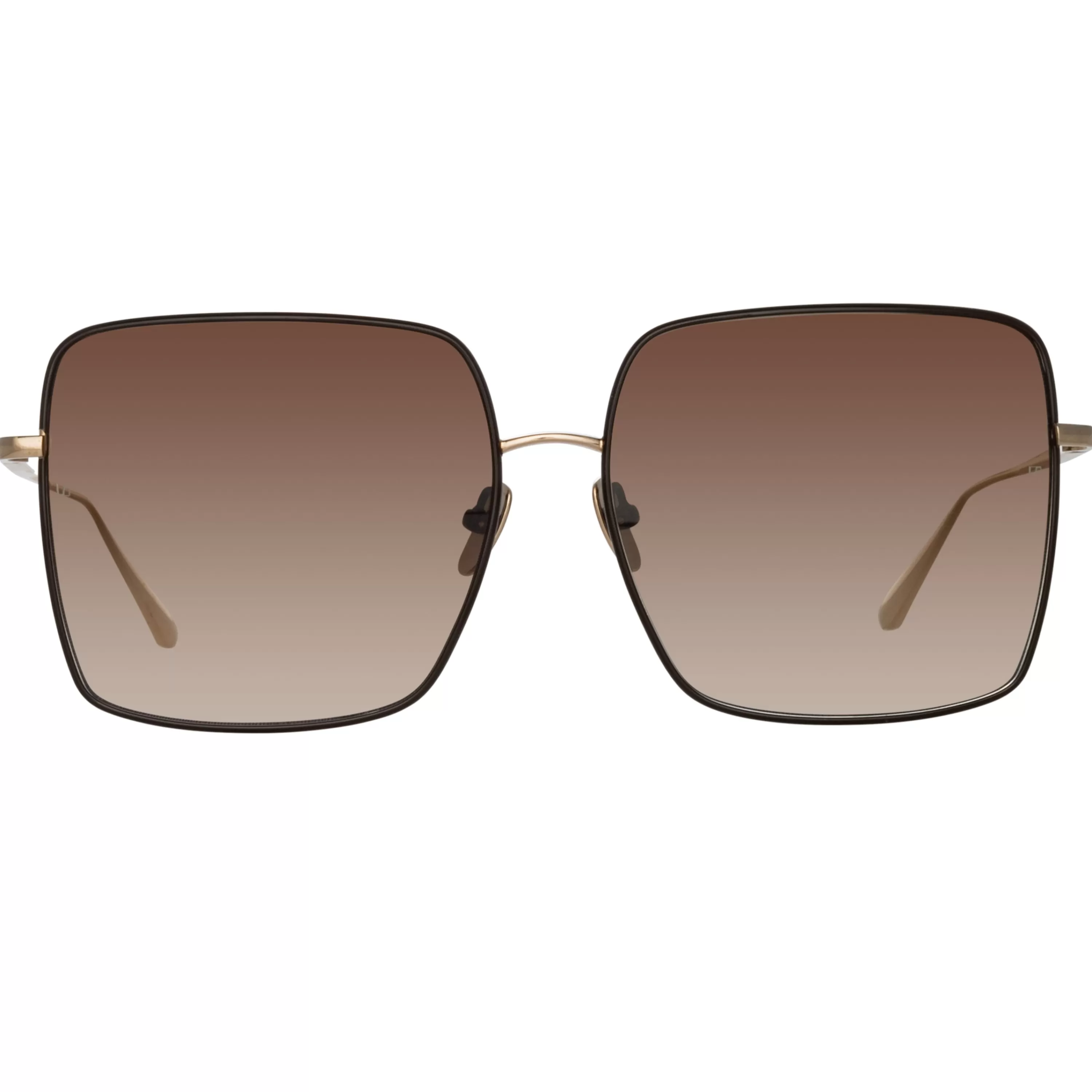 hina_square_sunglasses_in_brown_1.webp Women LINDA FARROW (U.K.) Hina Square Sunglasses in Brown
