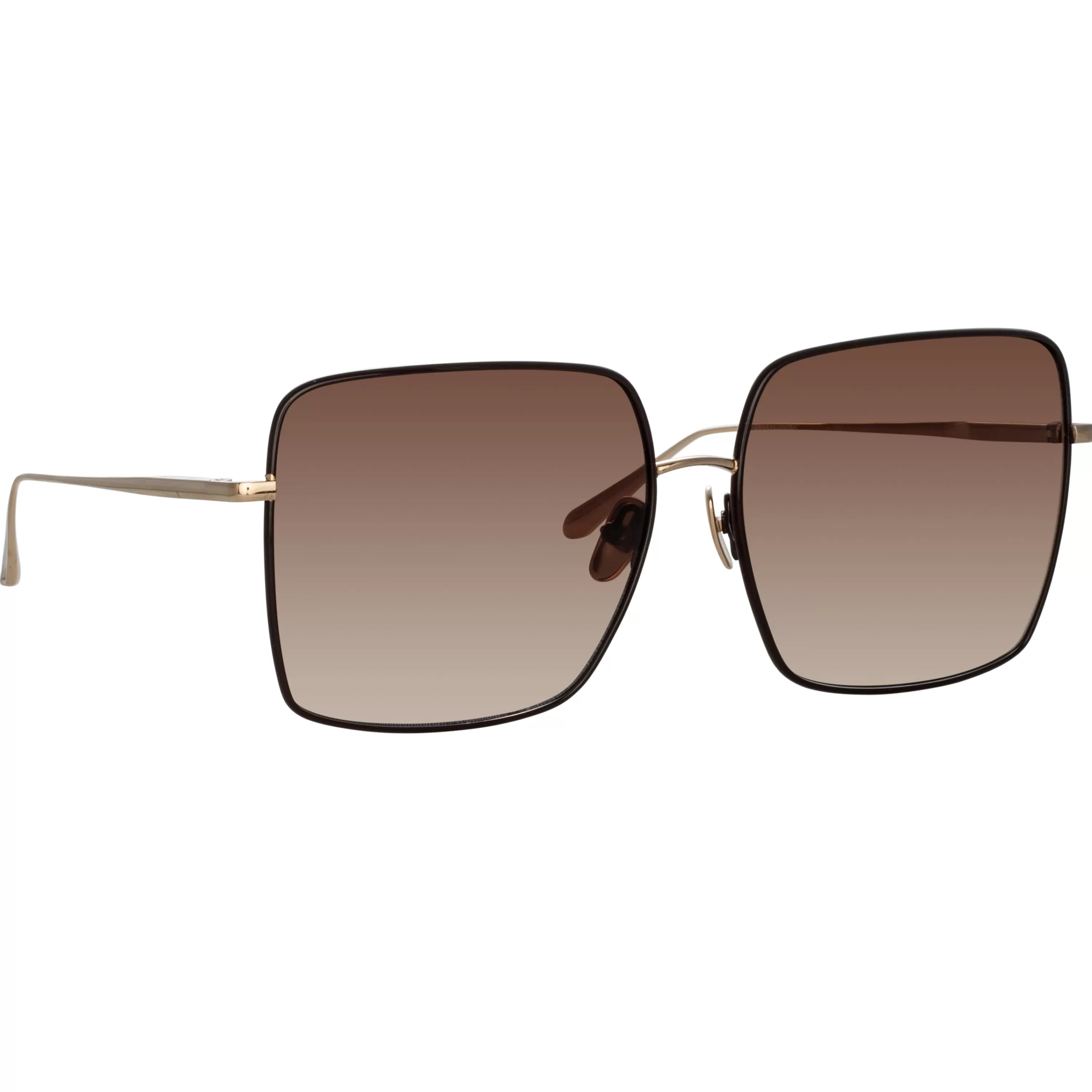 hina_square_sunglasses_in_brown_2.webp Women LINDA FARROW (U.K.) Hina Square Sunglasses in Brown