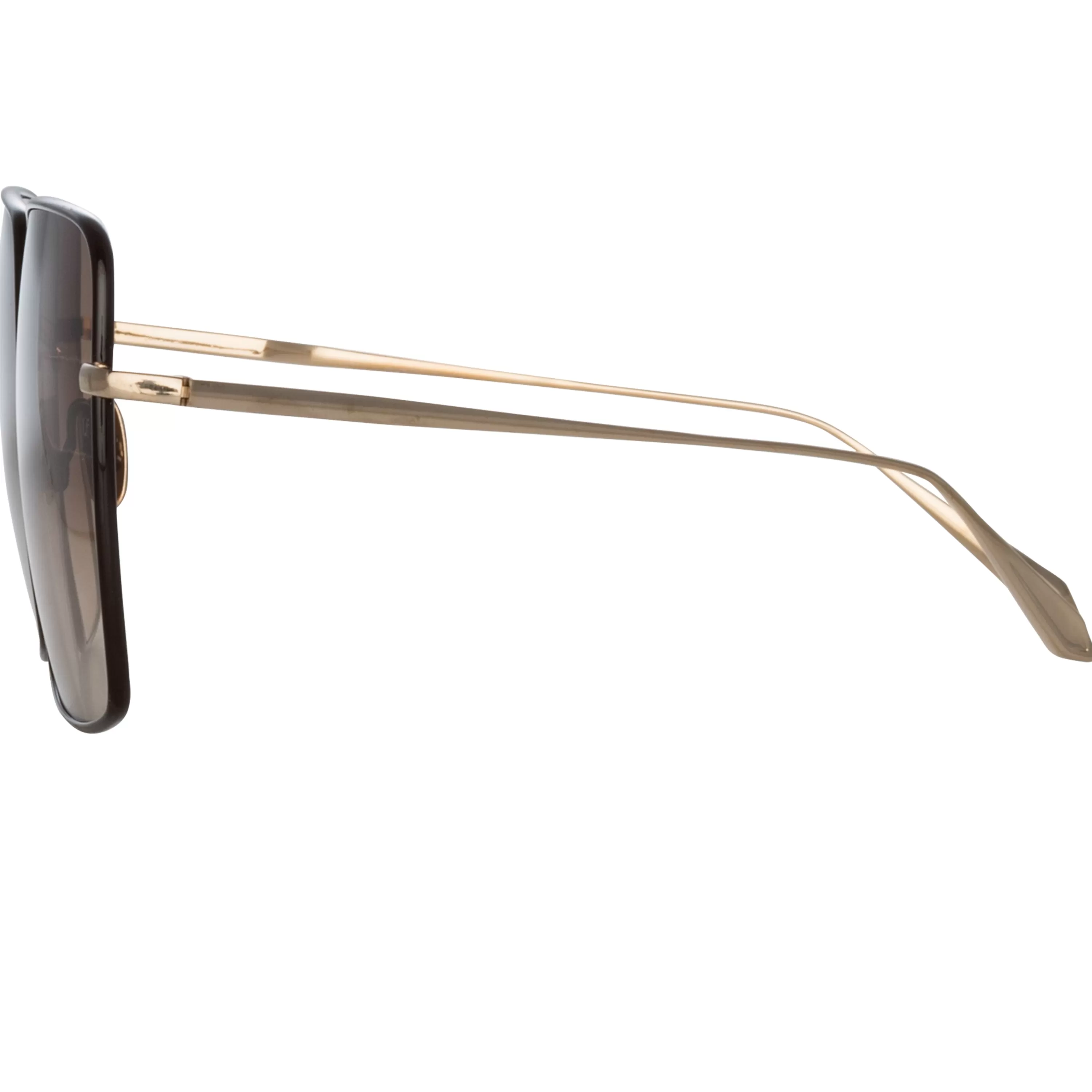 hina_square_sunglasses_in_brown_3.webp Women LINDA FARROW (U.K.) Hina Square Sunglasses in Brown