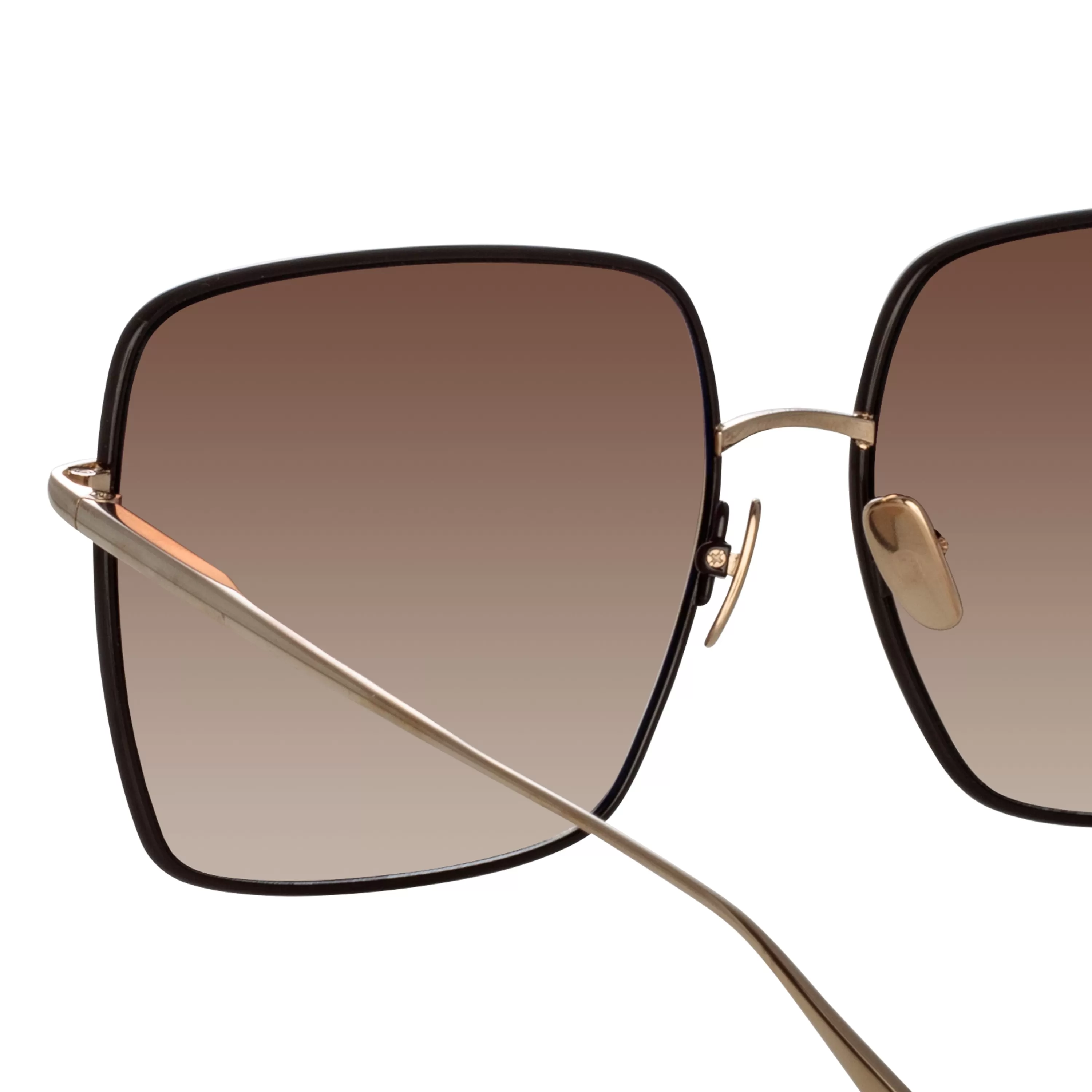 hina_square_sunglasses_in_brown_4.webp Women LINDA FARROW (U.K.) Hina Square Sunglasses in Brown