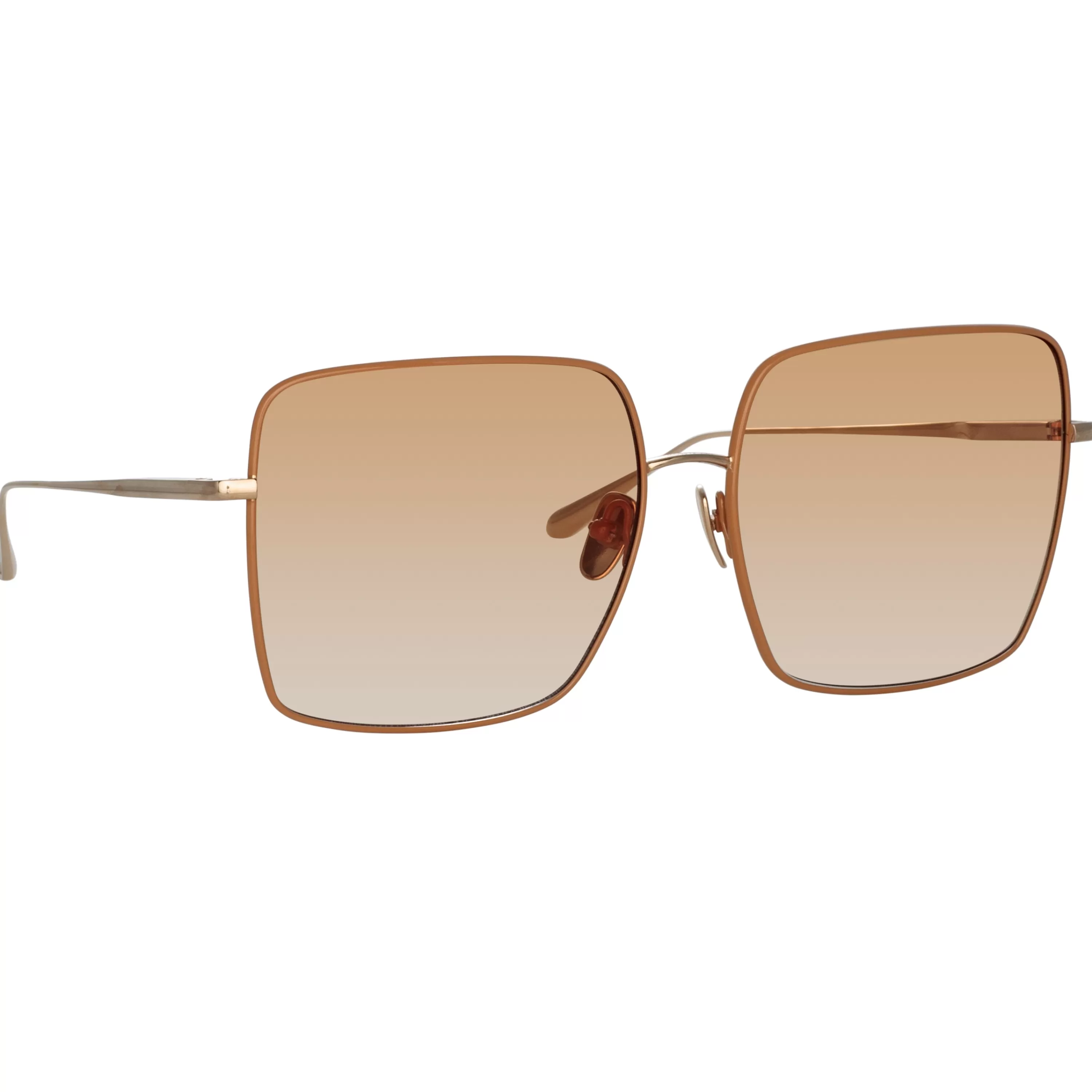 hina_square_sunglasses_in_tobacco_2.webp Women LINDA FARROW (U.K.) Hina Square Sunglasses in Tobacco