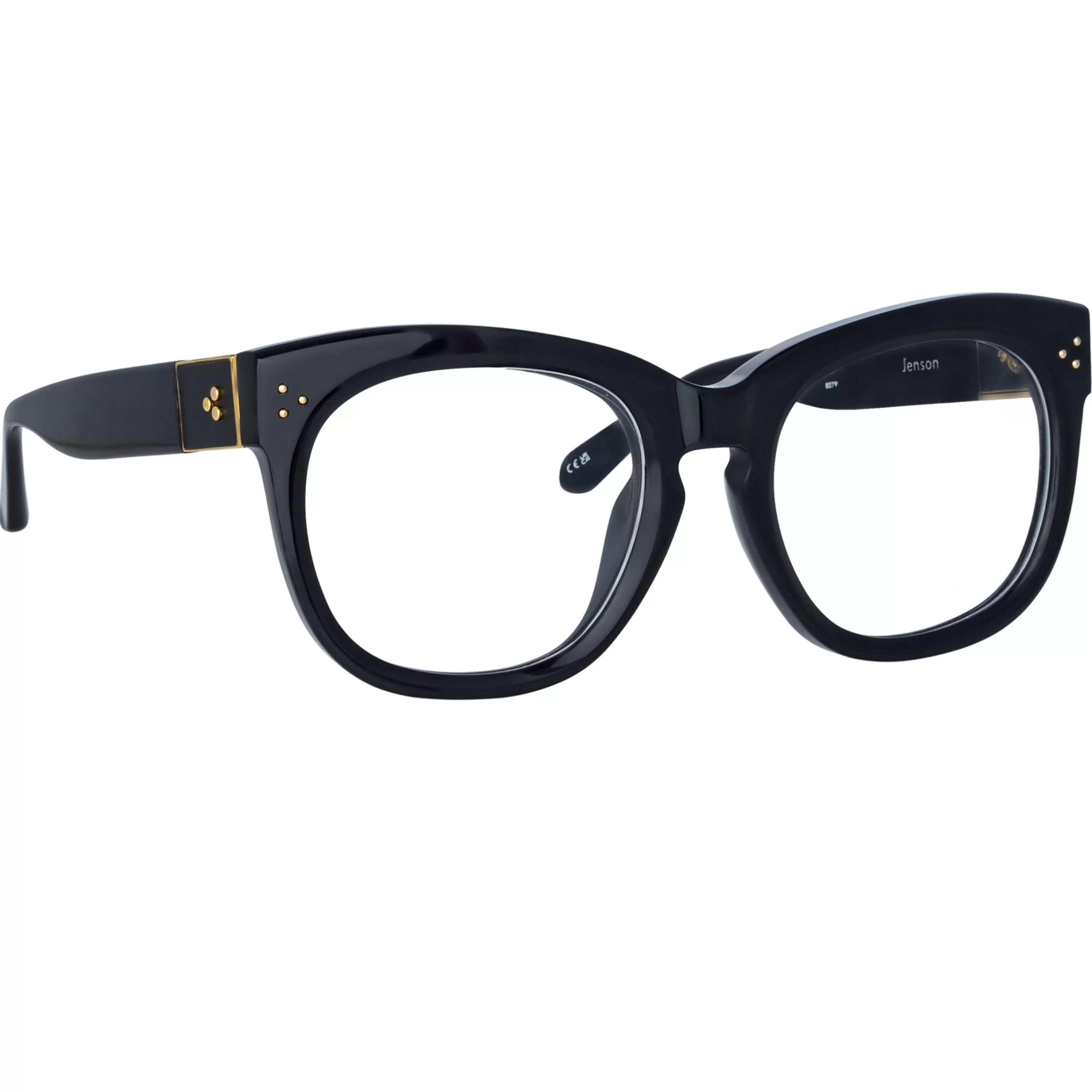 Women LINDA FARROW (U.K.) Jenson D-Frame Optical Frame in Black