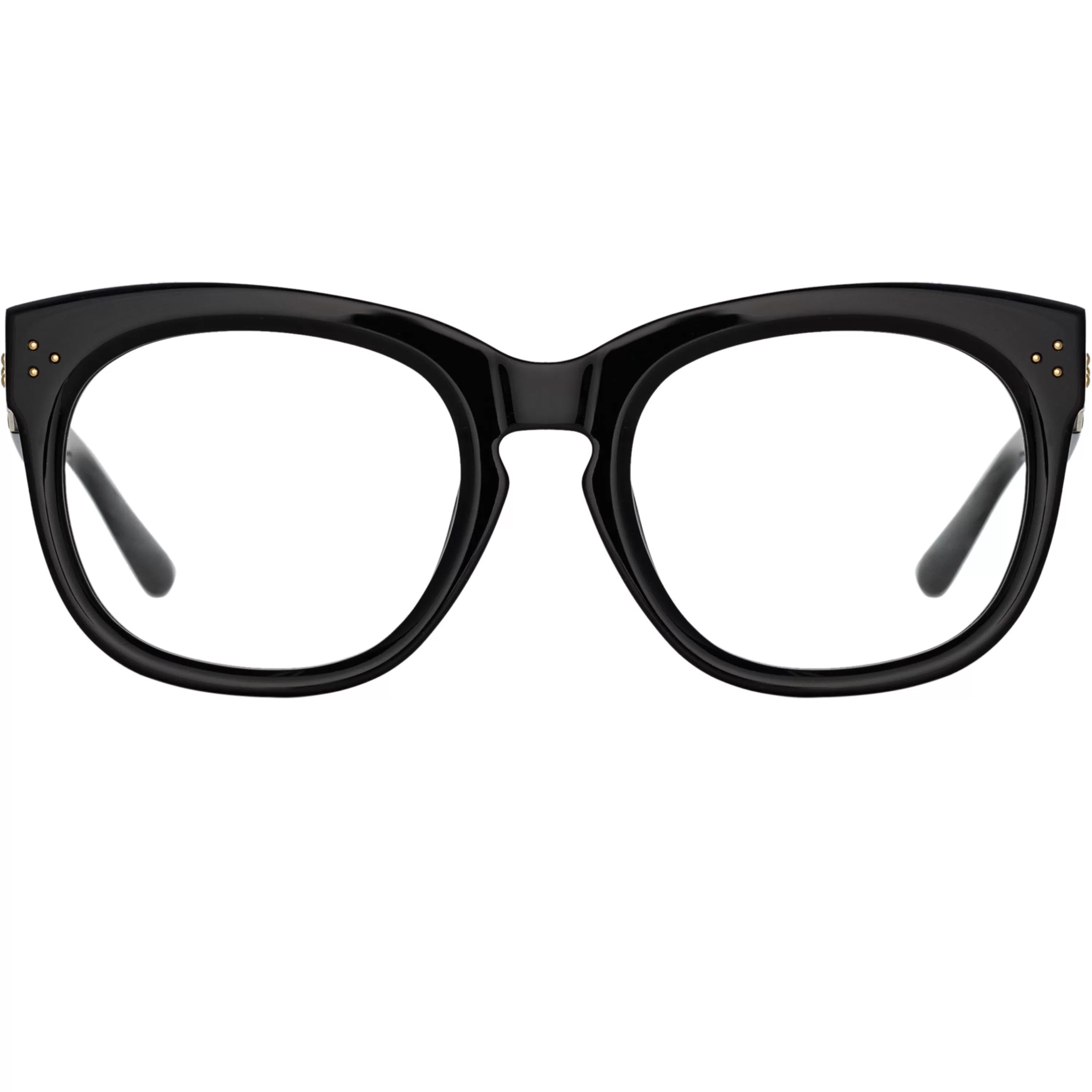 Women LINDA FARROW (U.K.) Jenson D-Frame Optical Frame in Black