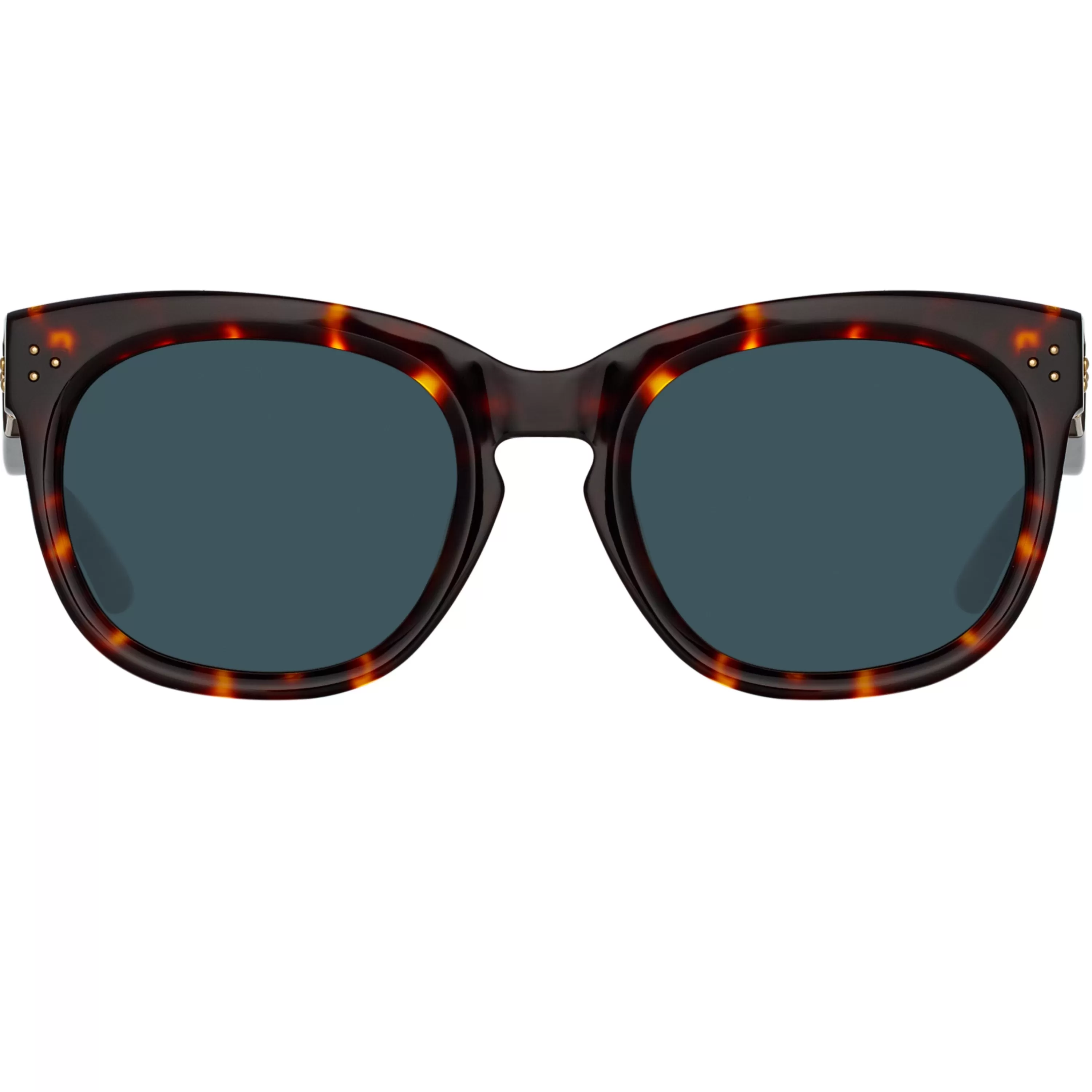LINDA FARROW (U.K.) Jenson D-Frame Sunglasses in Tortoiseshell