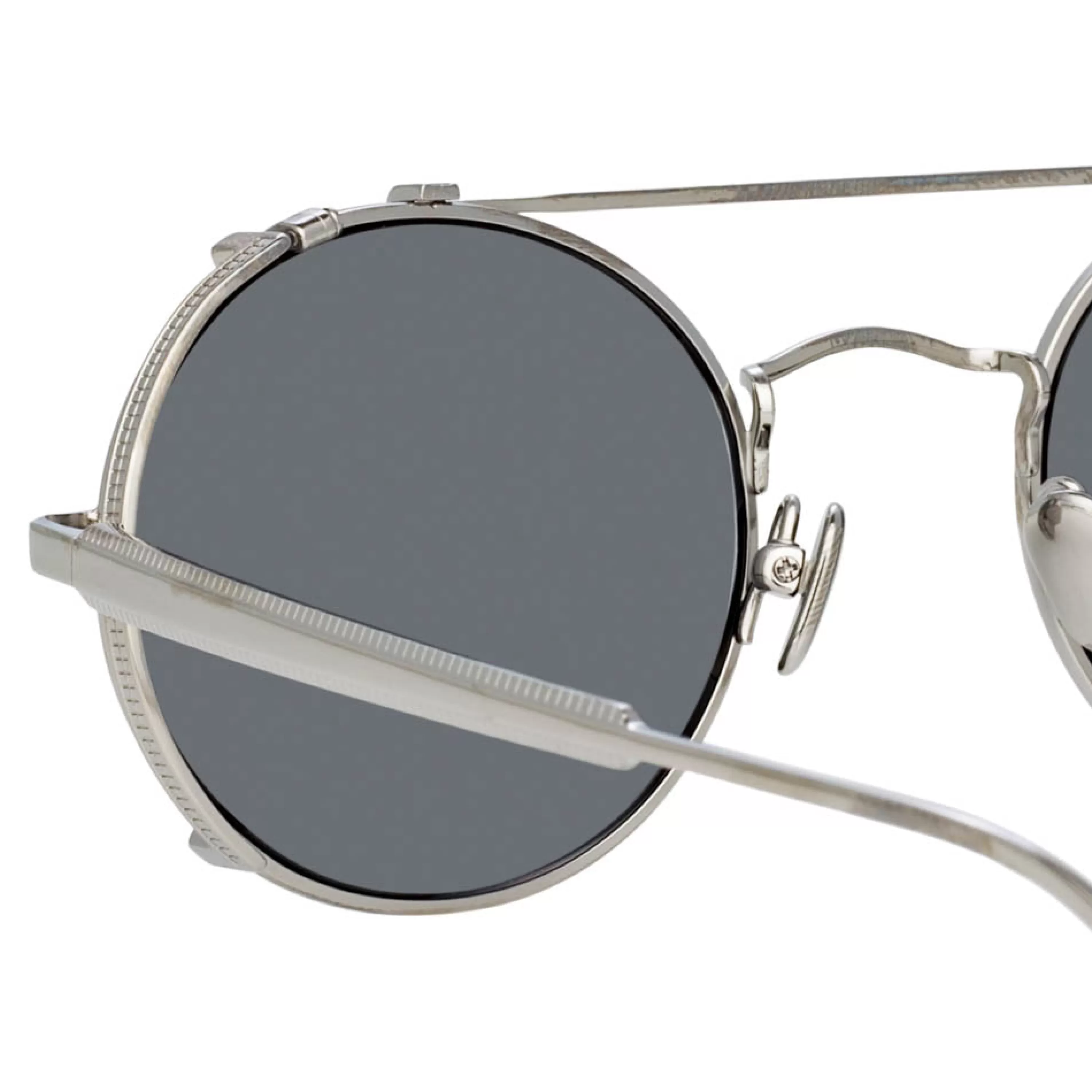 jimi_oval_sunglasses_in_white_gold_3.webp Linda Farrow Jimi Oval Sunglasses in White Gold