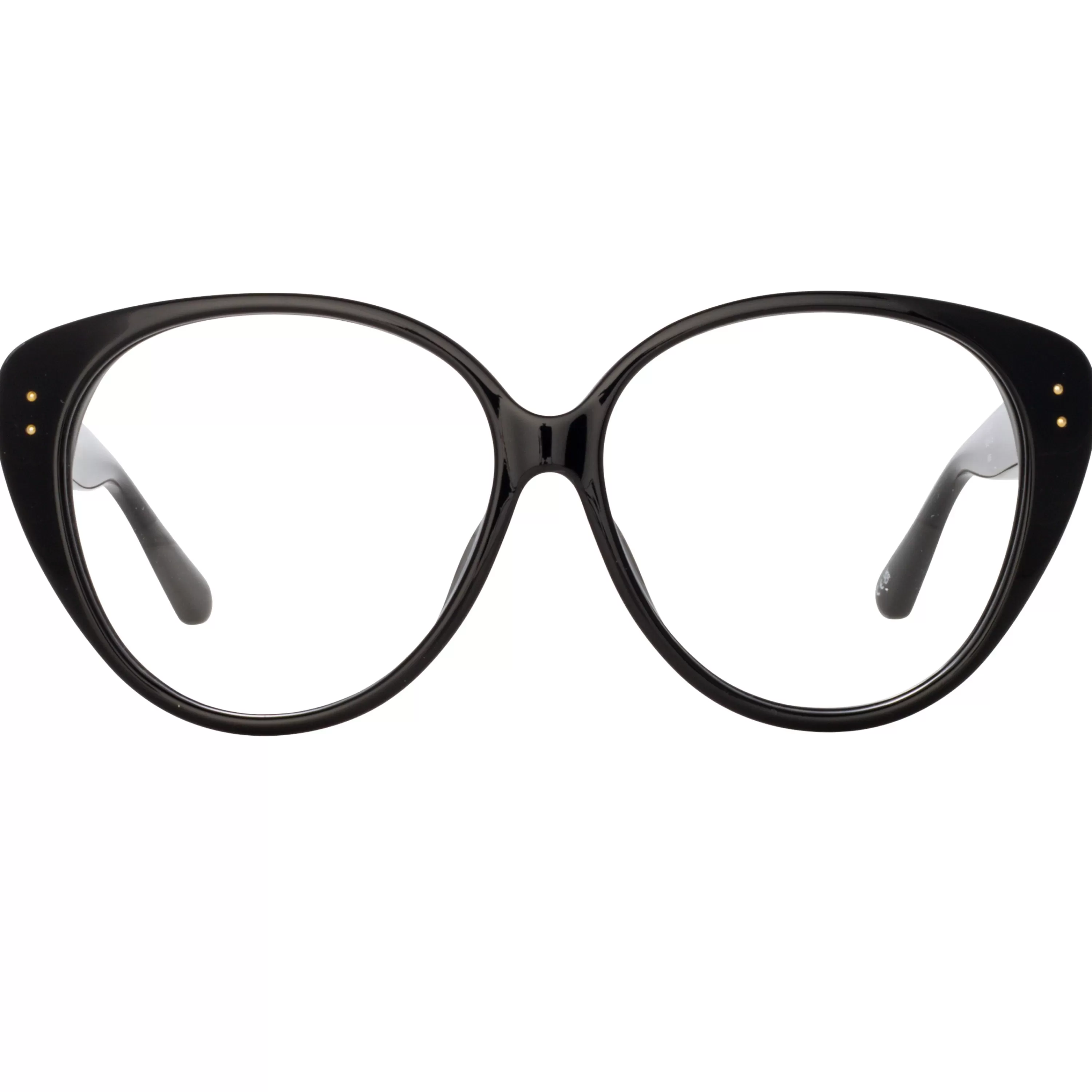 Women LINDA FARROW (U.K.) Katia Cat Eye Optical Frame in Black