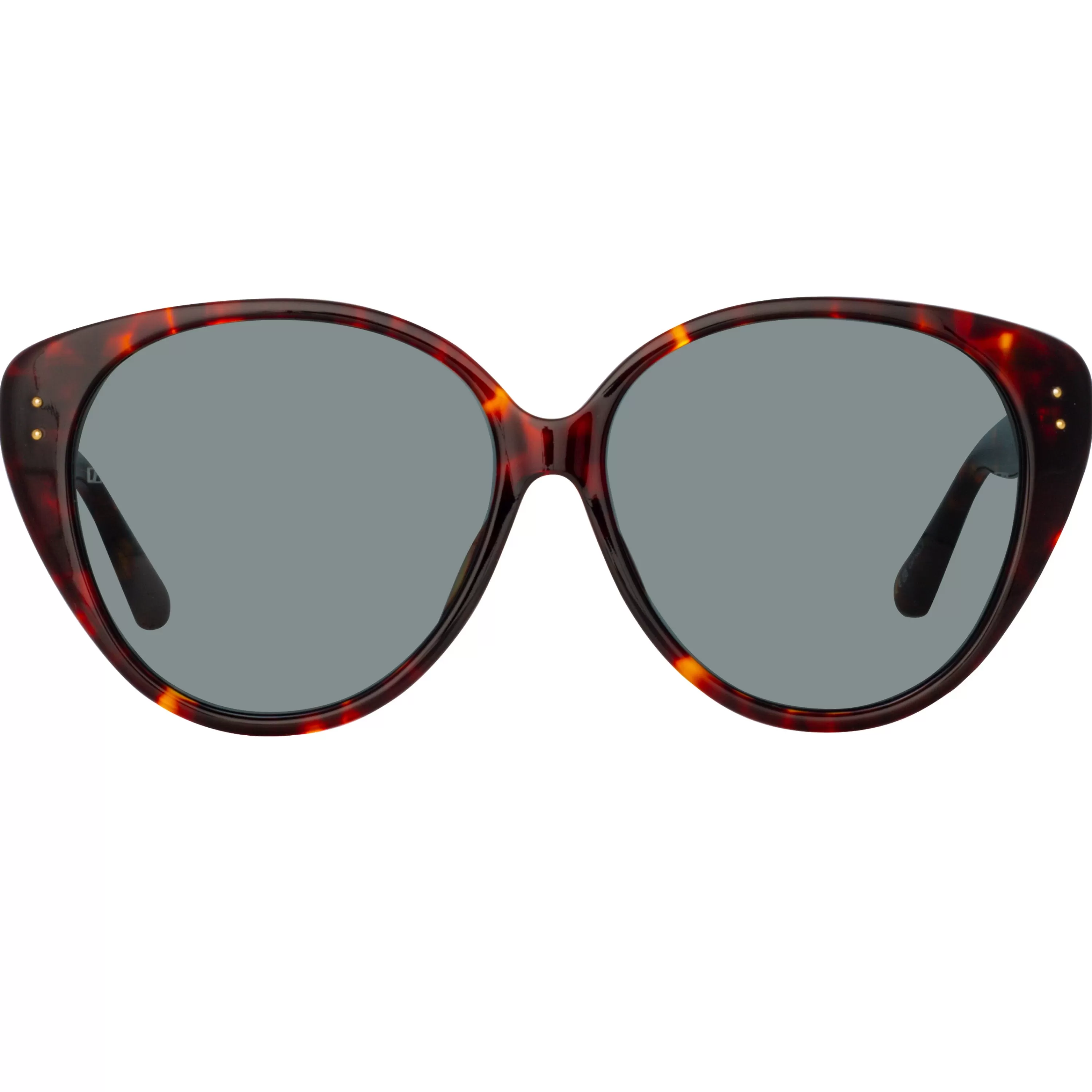 Women LINDA FARROW (U.K.) Katia Cat Eye Sunglasses in Tortoiseshell