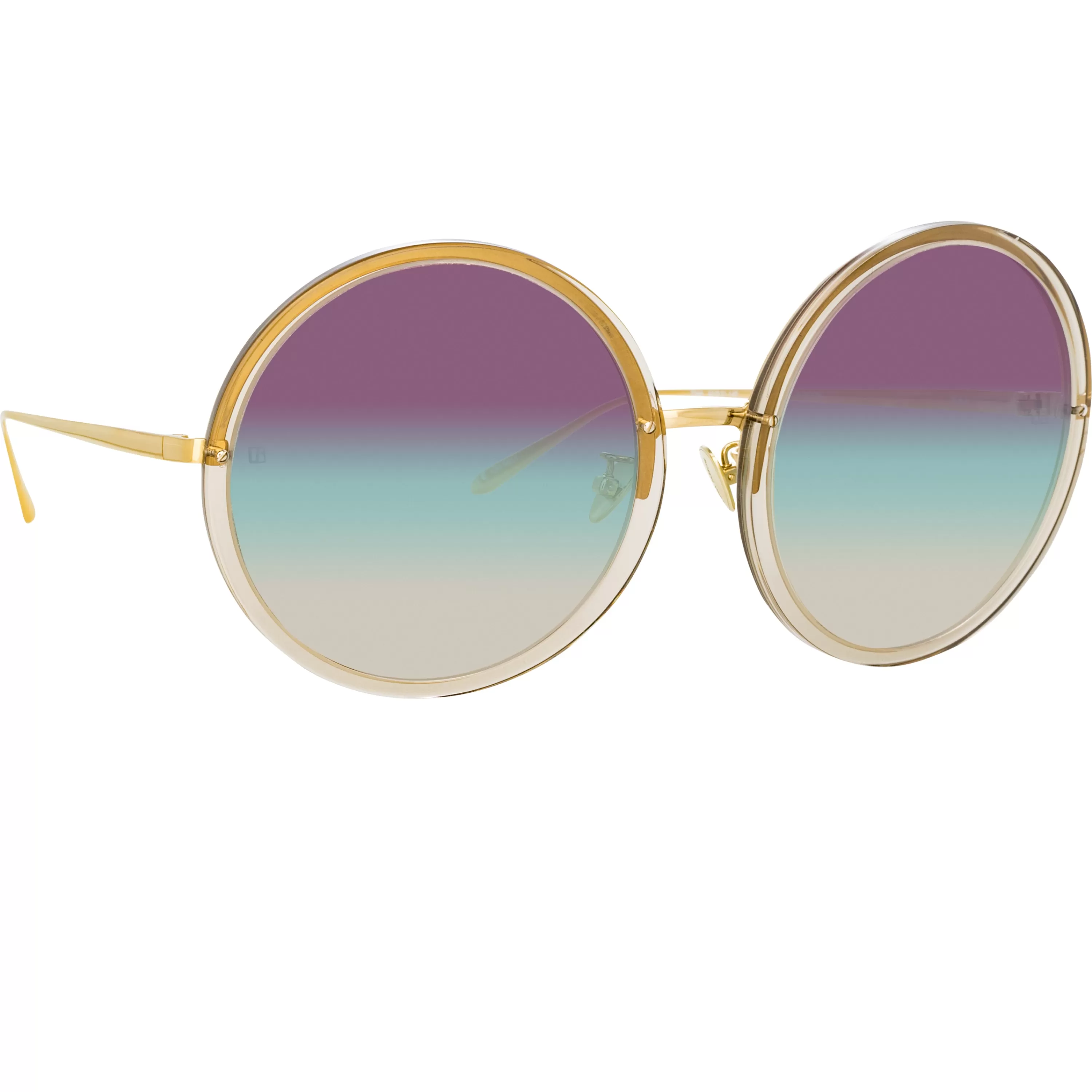 Linda Farrow Kew Oversized Sunglasses in Truffle