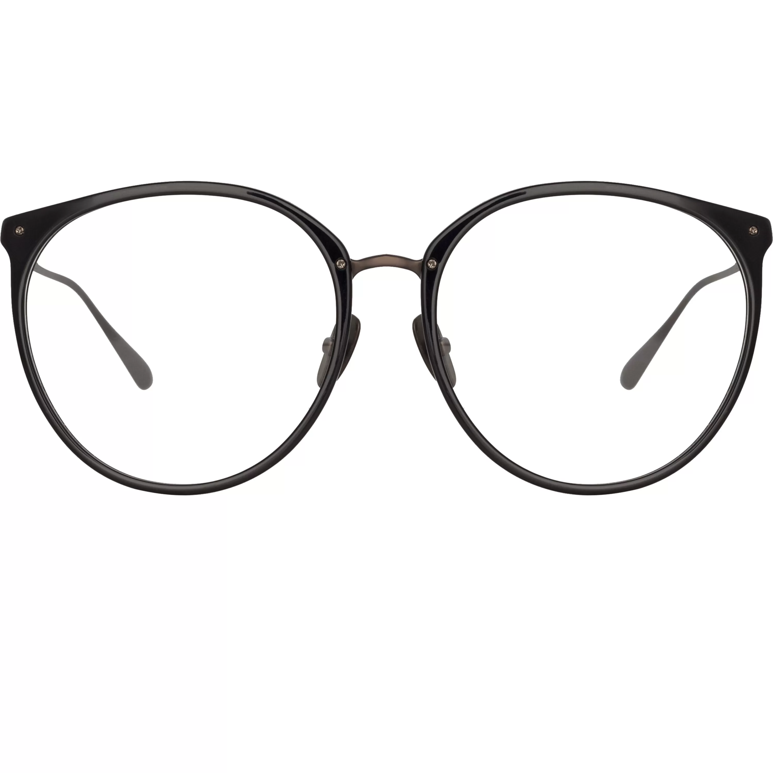 Women LINDA FARROW (U.K.) Kings Oval Optical Frame in Matt Black