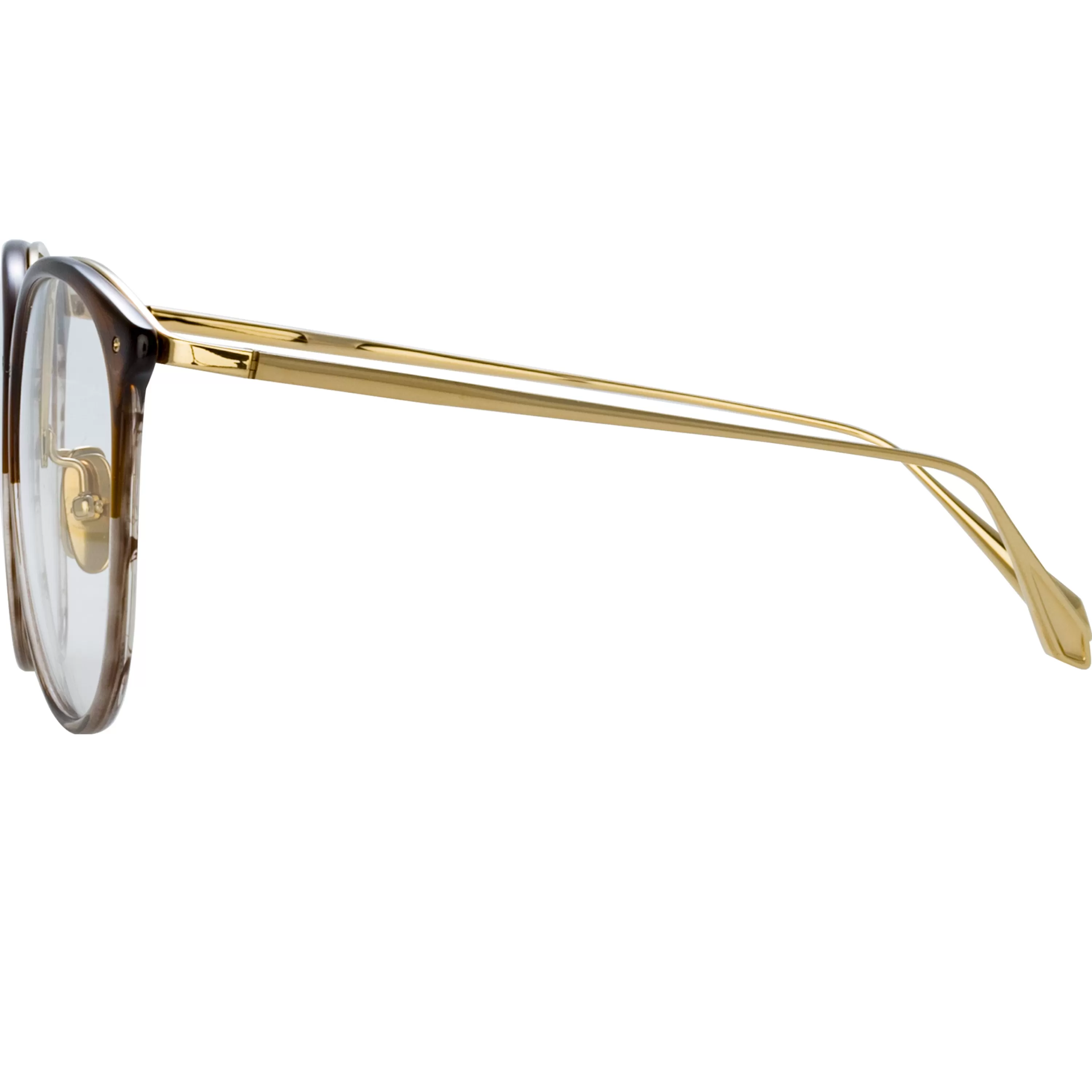kings_oversized_optical_frame_in_caramel_horn_4.webp Women Linda Farrow Kings Oversized Optical Frame in Caramel Horn