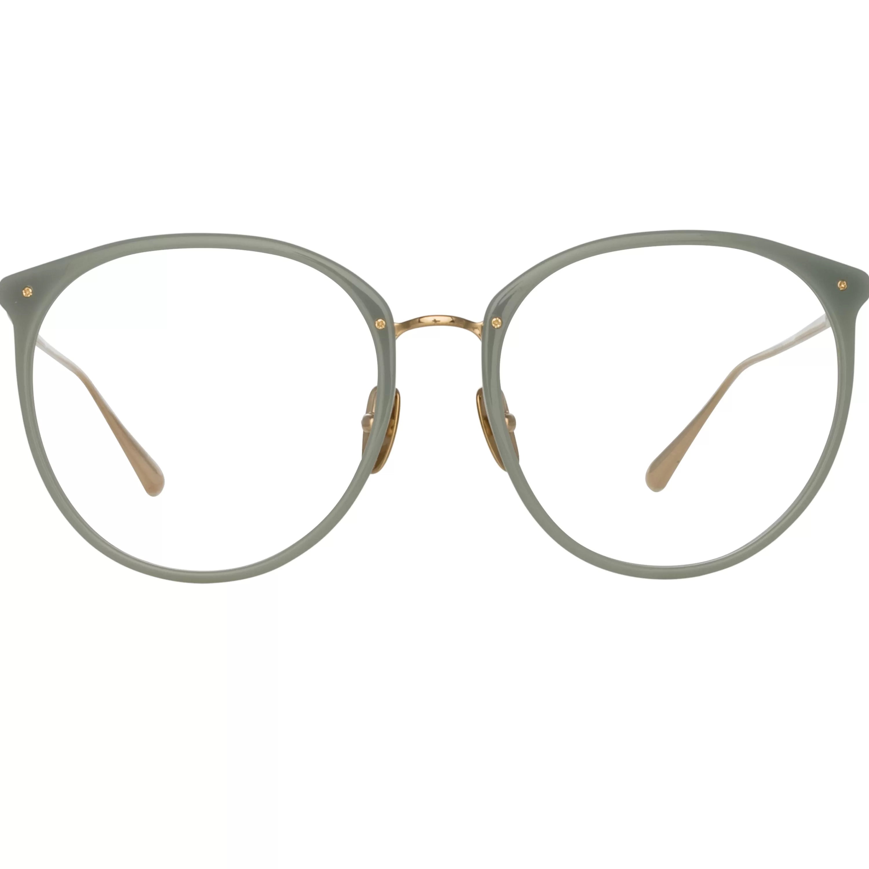 Women Linda Farrow Kings Oversized Optical Frame in Steel