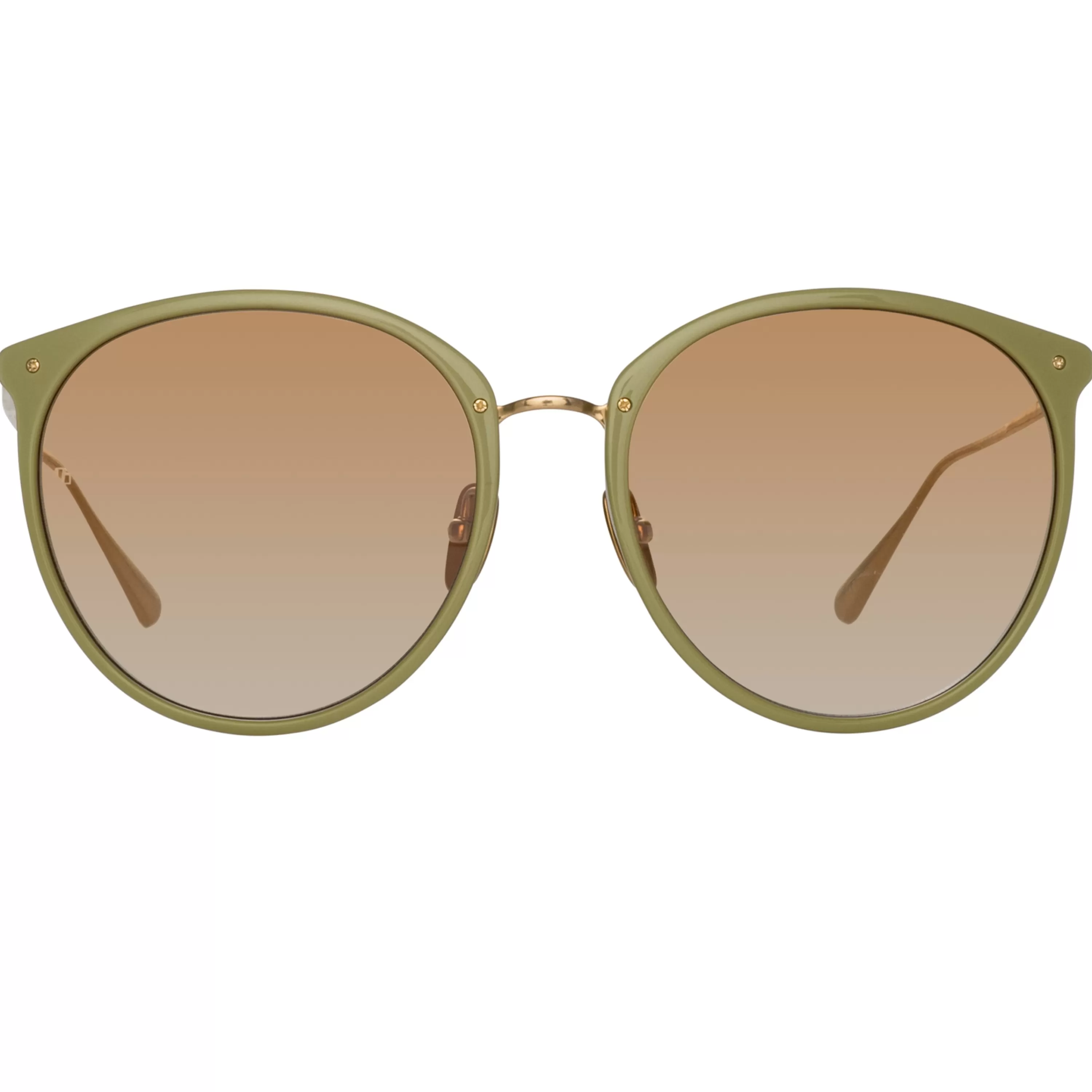 Women Linda Farrow Kings Oversized Sunglasses in Sage