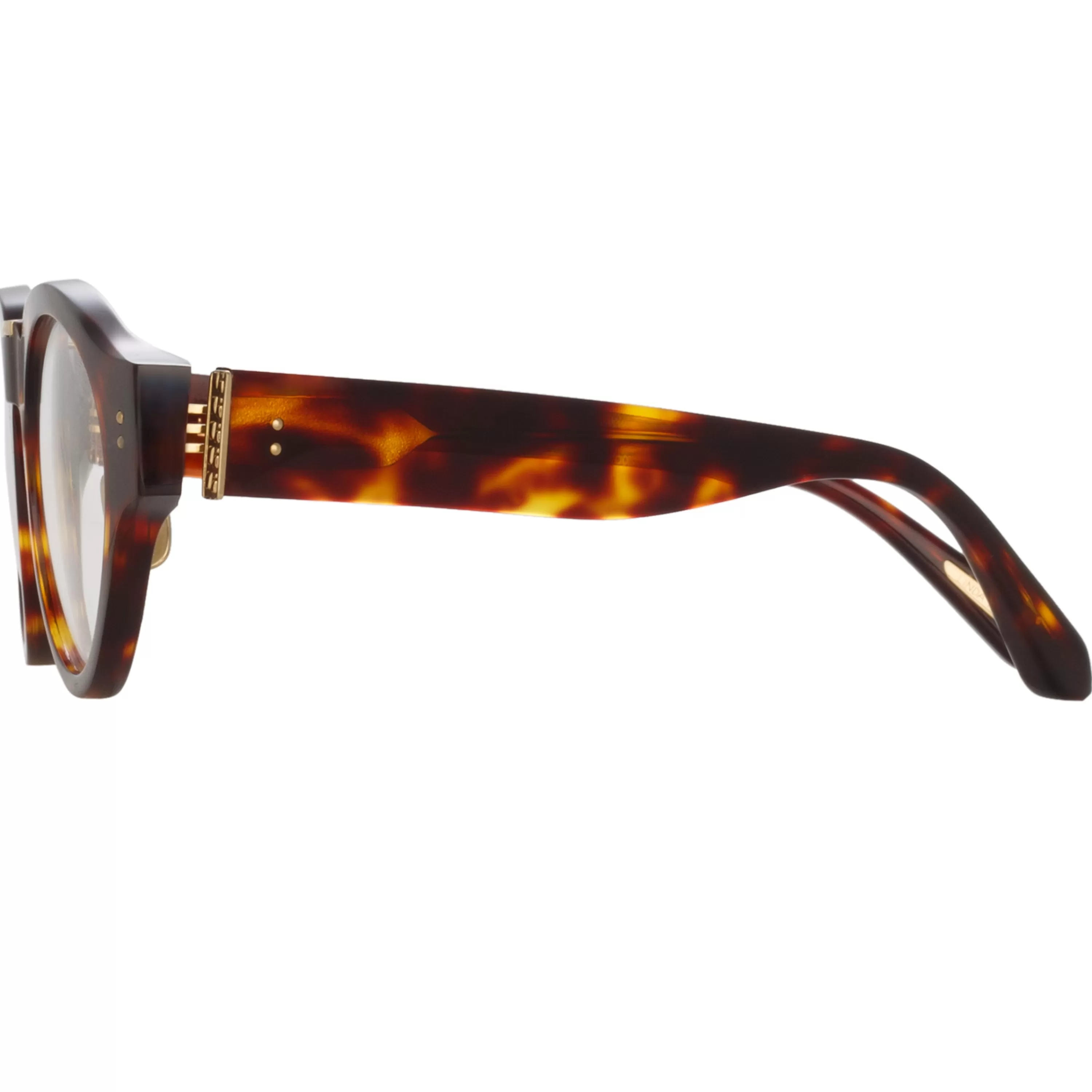 leon_angular_optical_frame_in_tortoiseshell_3.webp LINDA FARROW (U.K.) Leon Angular Optical Frame in Tortoiseshell