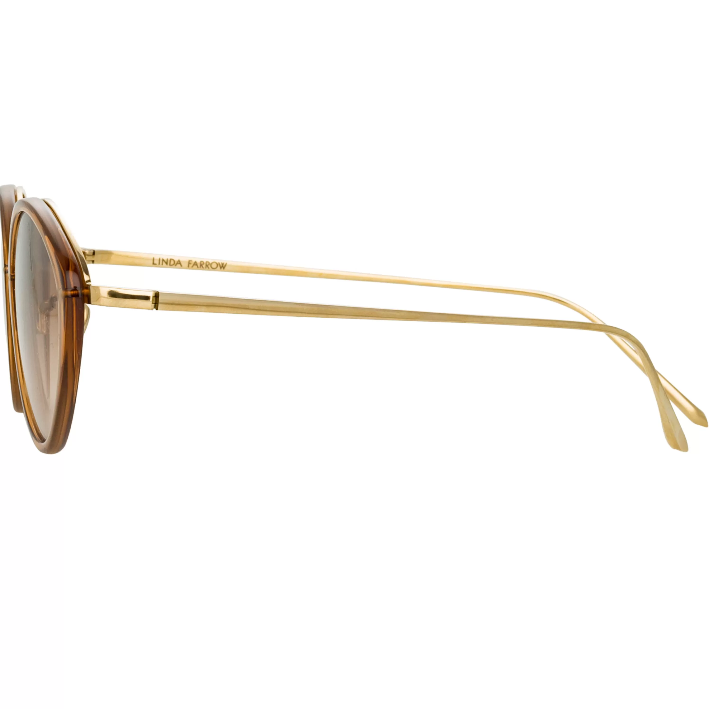 lucy_cat_eye_sunglasses_in_tobacco_3.webp Linda Farrow Lucy Cat Eye Sunglasses in Tobacco