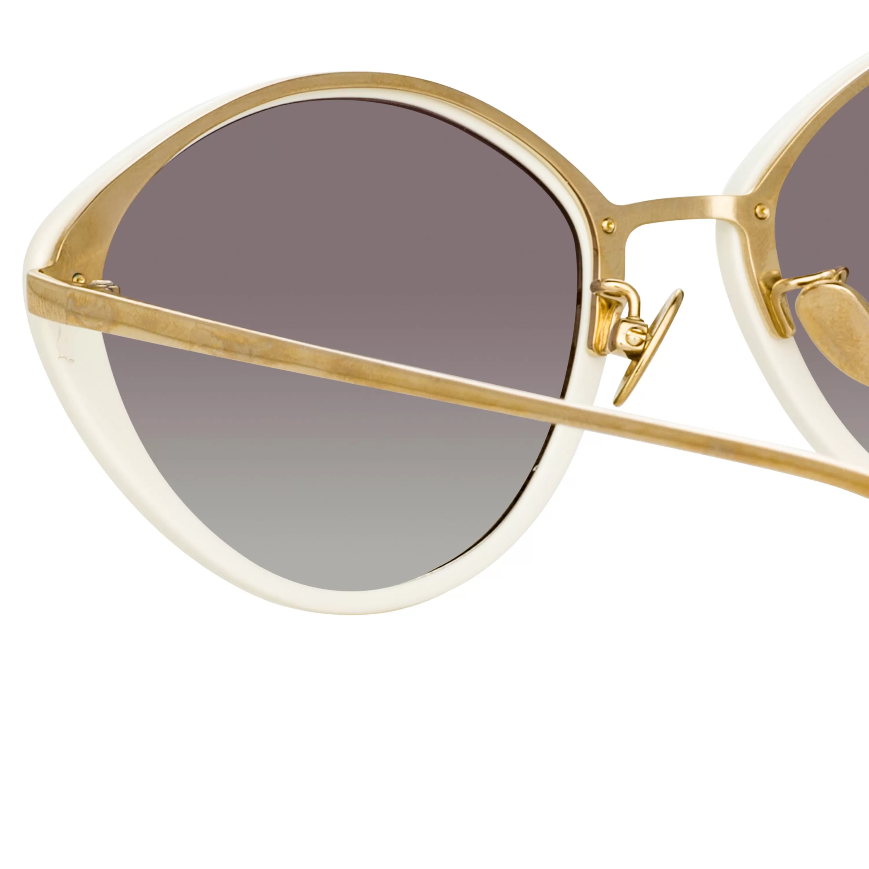 lucy_cat_eye_sunglasses_in_white_3.webp Linda Farrow Lucy Cat Eye Sunglasses in White