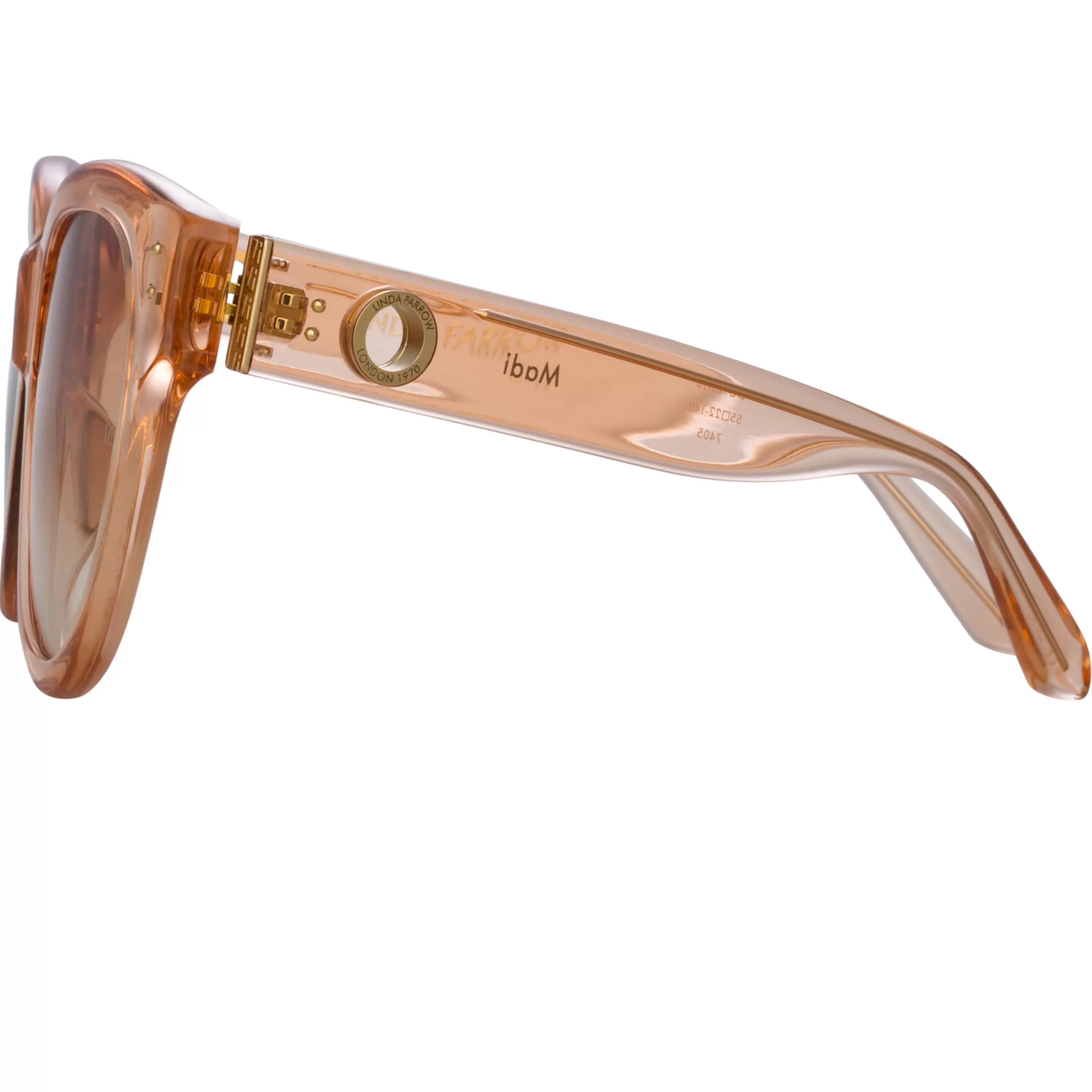 madi_oversized_sunglasses_in_peach_2.webp LINDA FARROW (U.K.) Madi Oversized Sunglasses in Peach