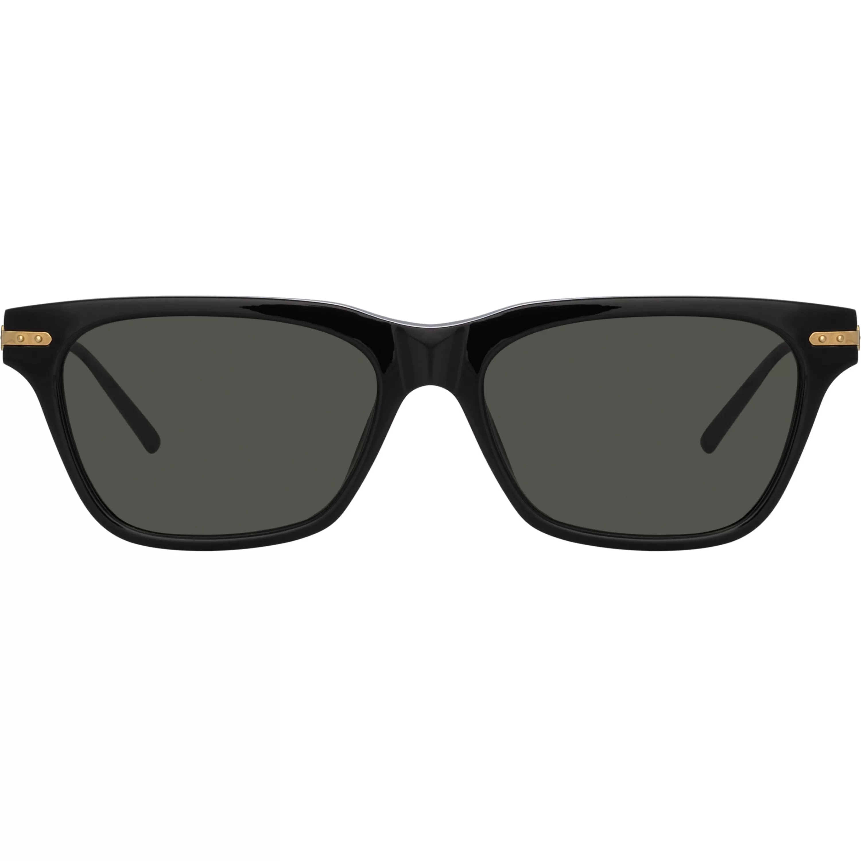 Linda Farrow Linear Mae A Cat Eye Sunglasses in Black