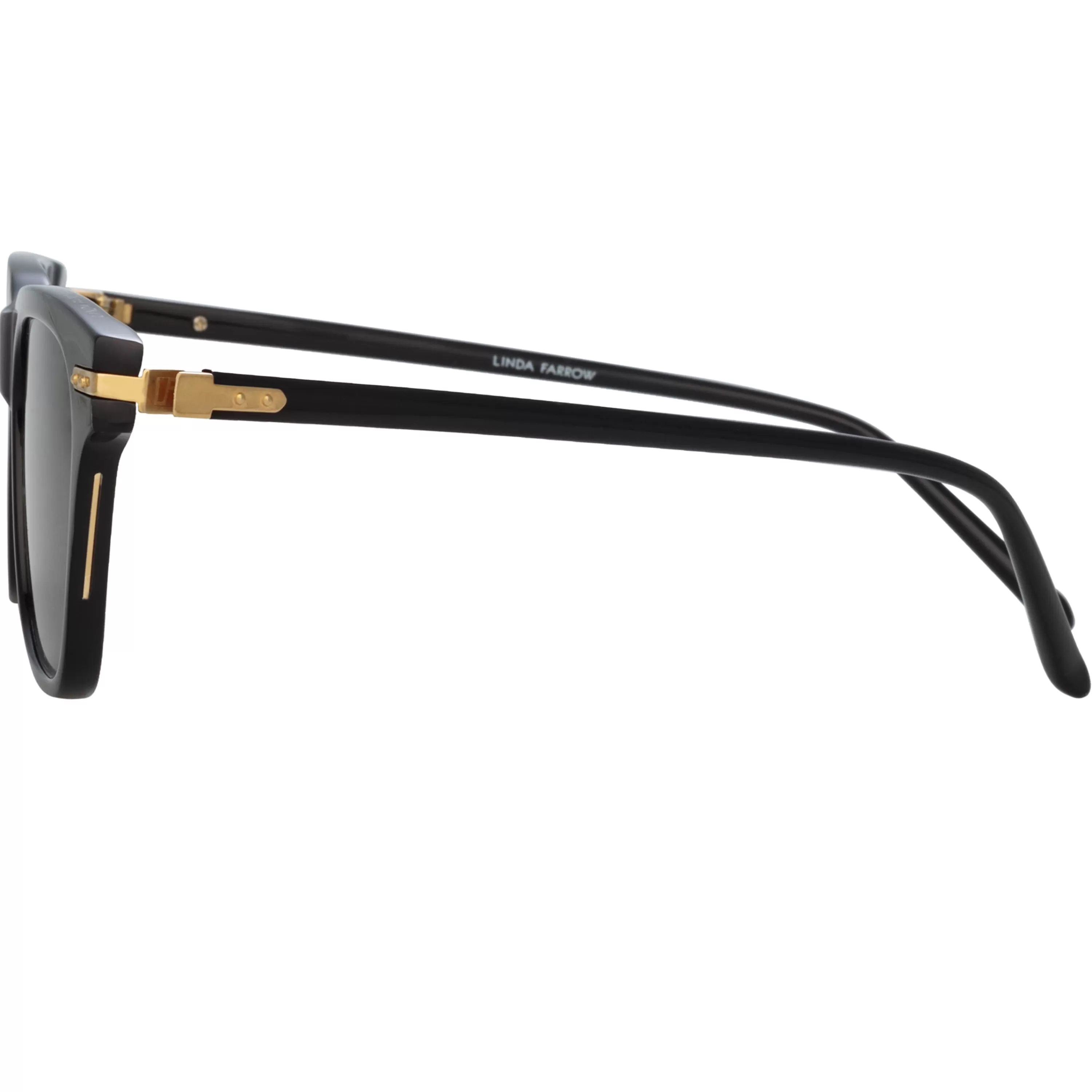 mae_a_cat_eye_sunglasses_in_black_3.webp Linda Farrow Linear Mae A Cat Eye Sunglasses in Black
