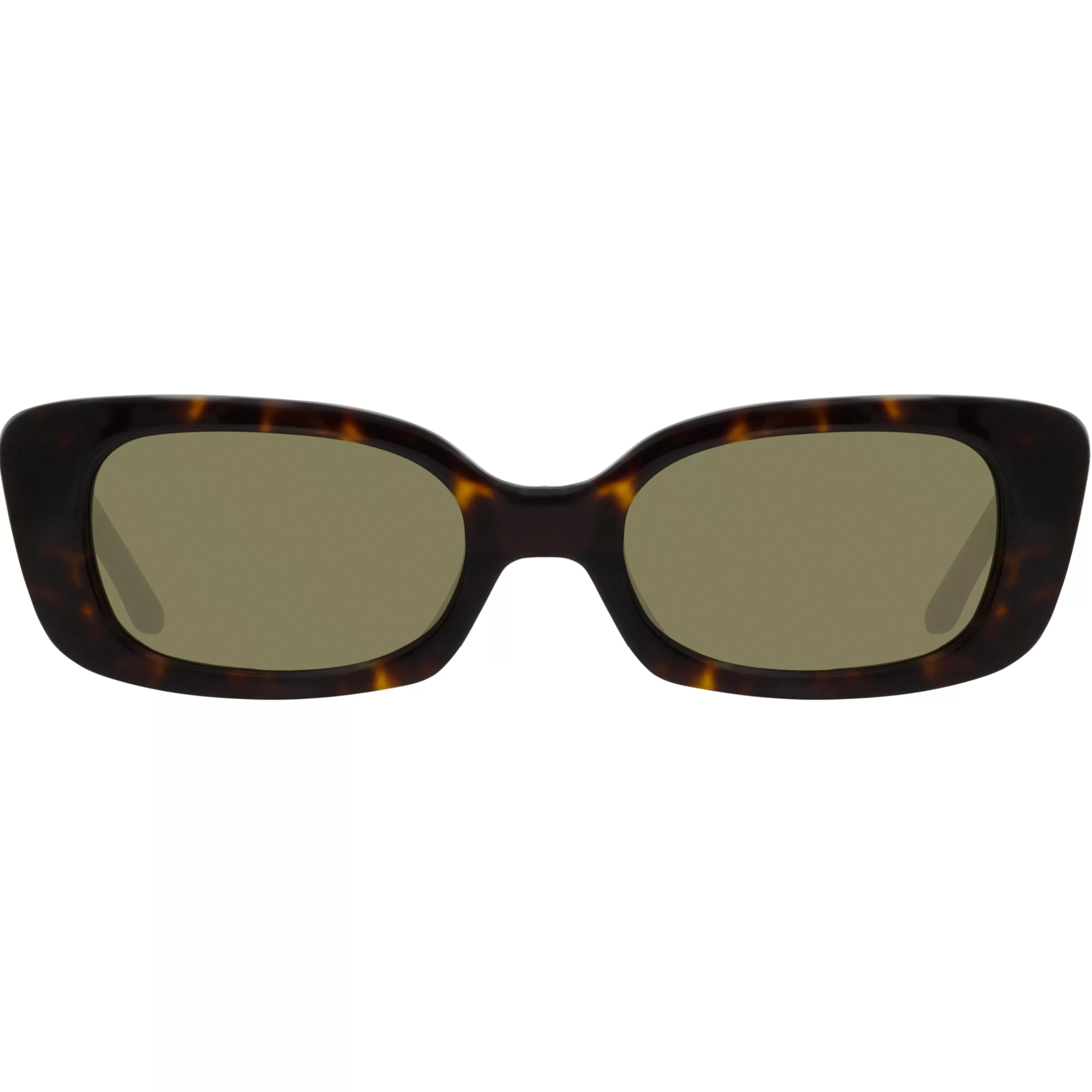 LINDA FARROW (U.K.) Magda Butrym Cat Eye Sunglasses in Tortoiseshell