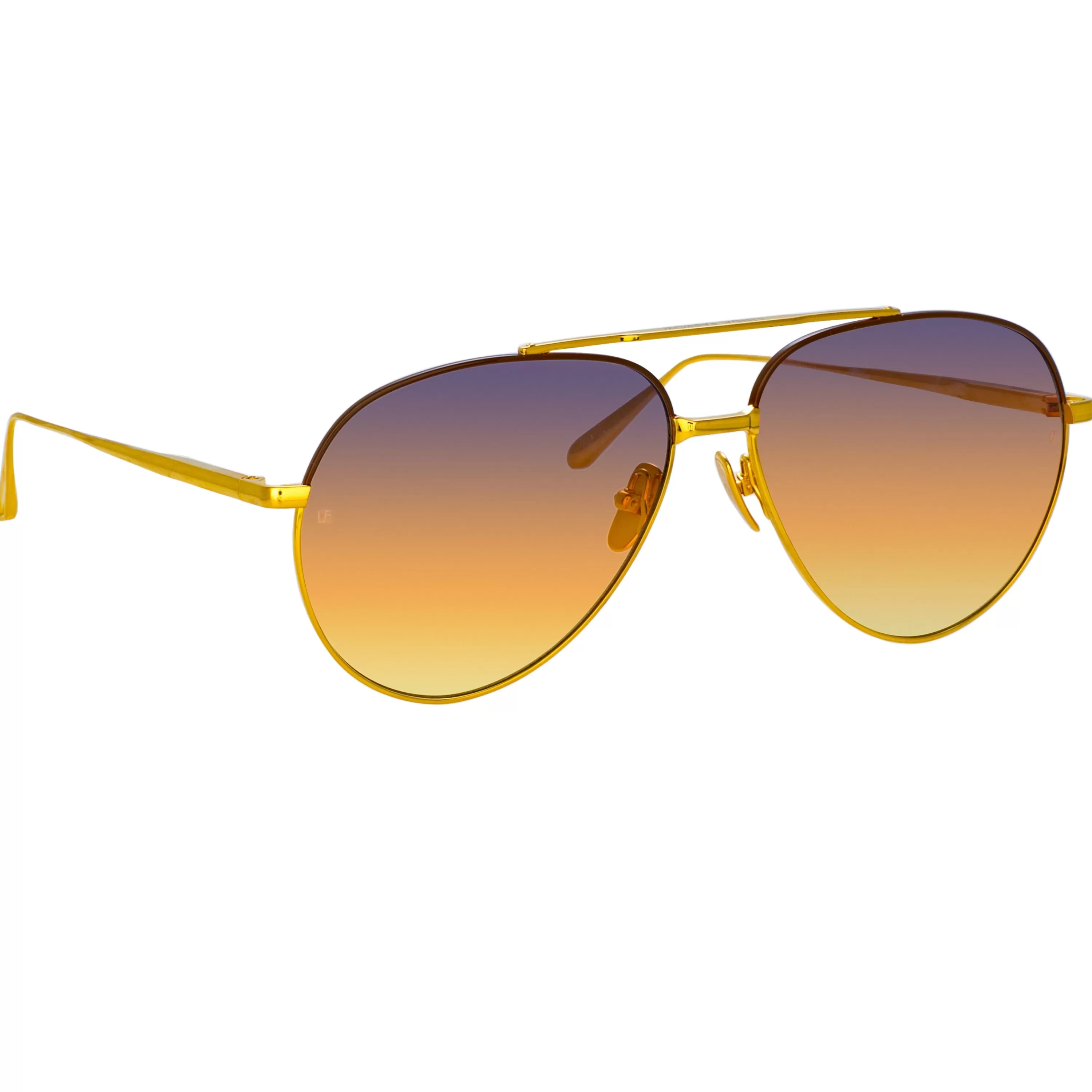marcelo_aviator_sunglasses_in_yellow_gold_2.webp Women LINDA FARROW (U.K.) Marcelo Aviator Sunglasses in Yellow Gold