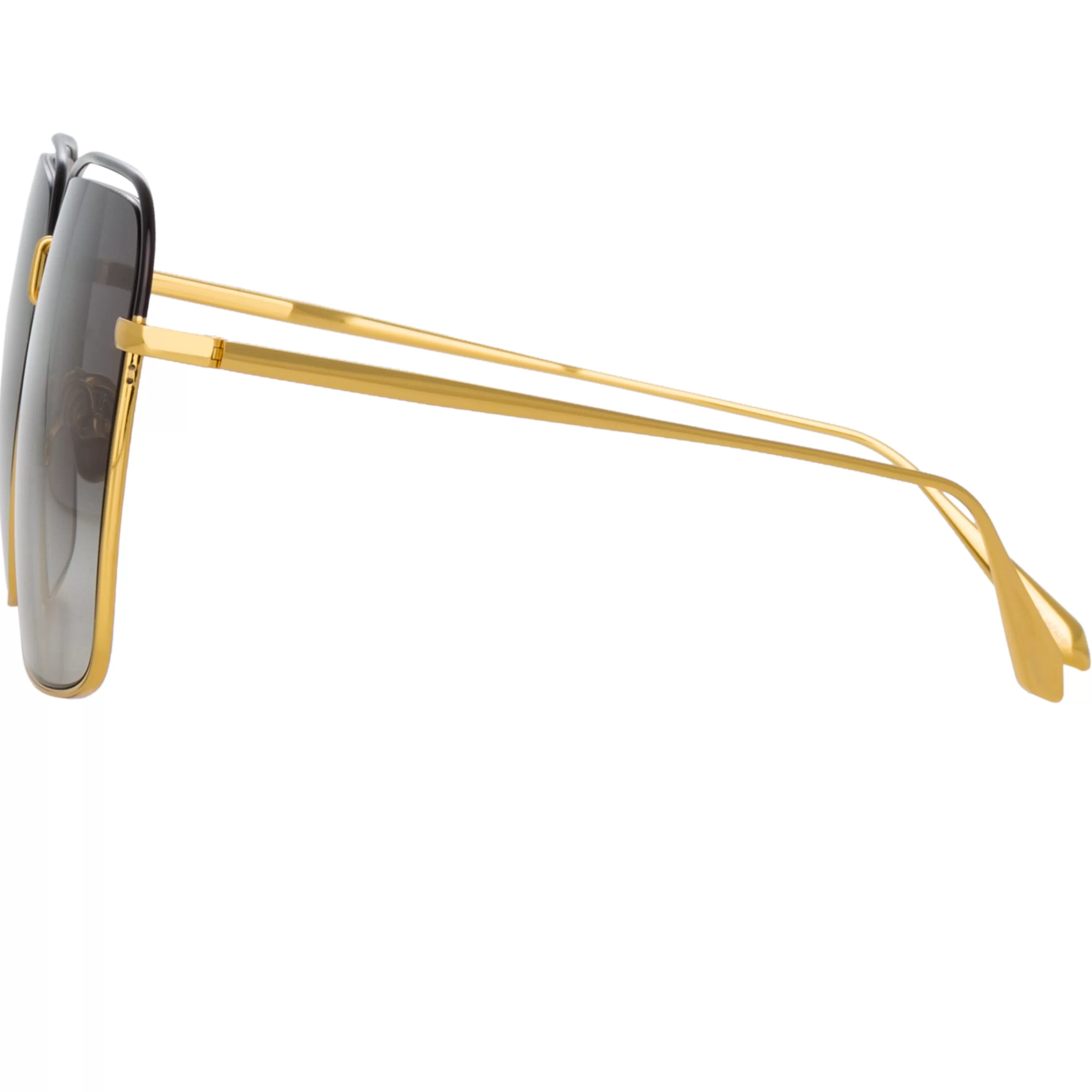 marcia_square_sunglasses_in_yellow_gold_2.webp LINDA FARROW (U.K.) Marcia Square Sunglasses in Yellow Gold