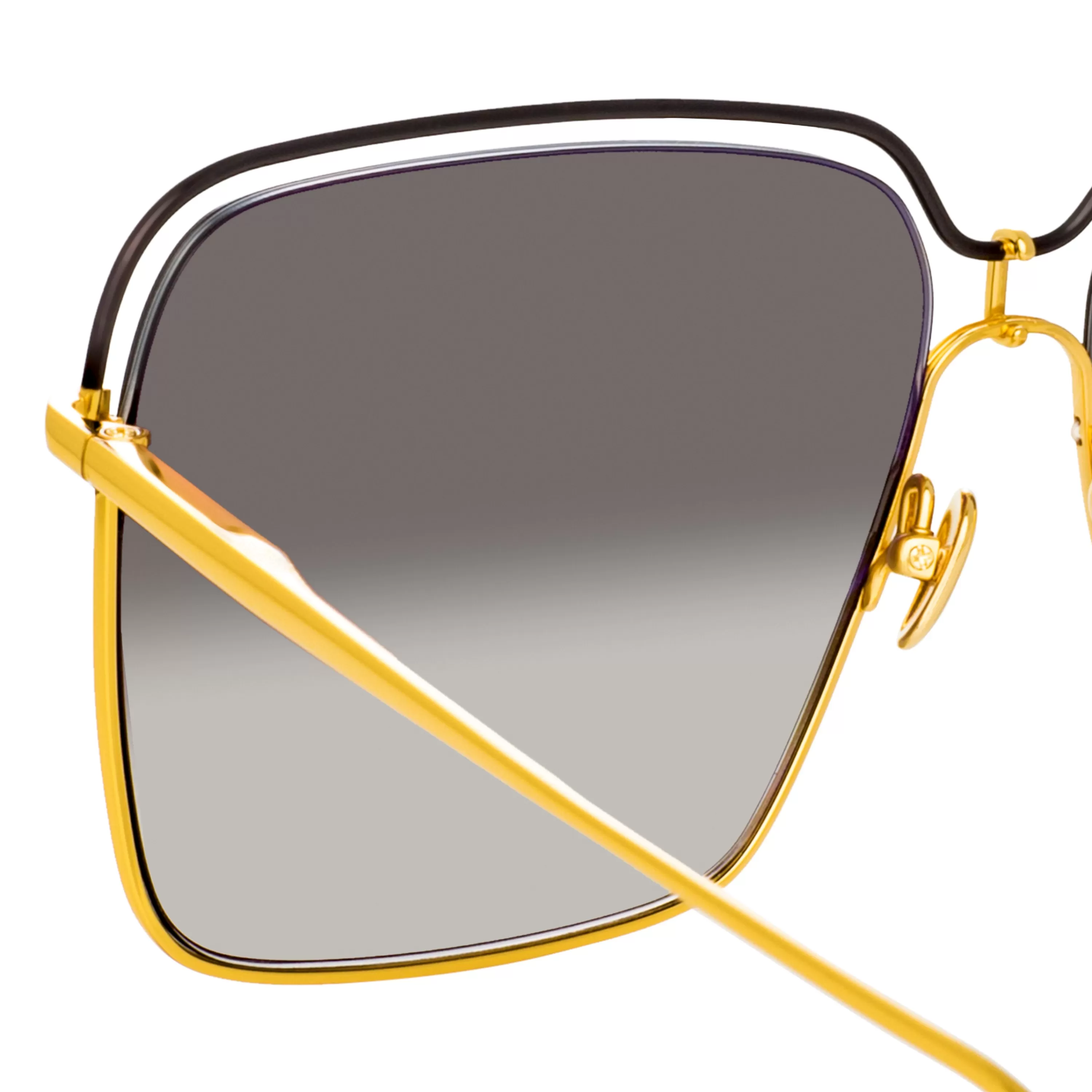 marcia_square_sunglasses_in_yellow_gold_3.webp LINDA FARROW (U.K.) Marcia Square Sunglasses in Yellow Gold