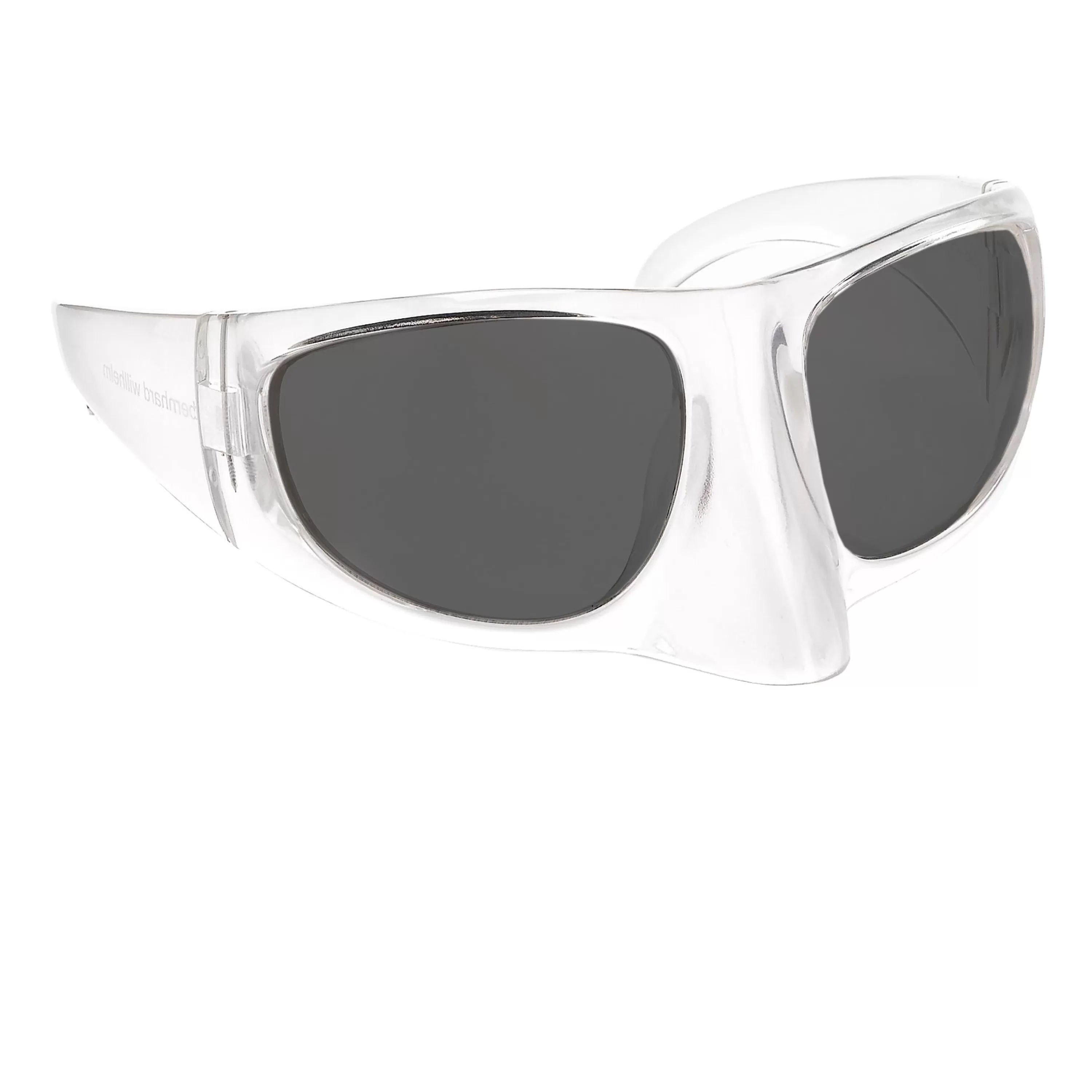 LINDA FARROW UK Mask Sunglasses in Clear