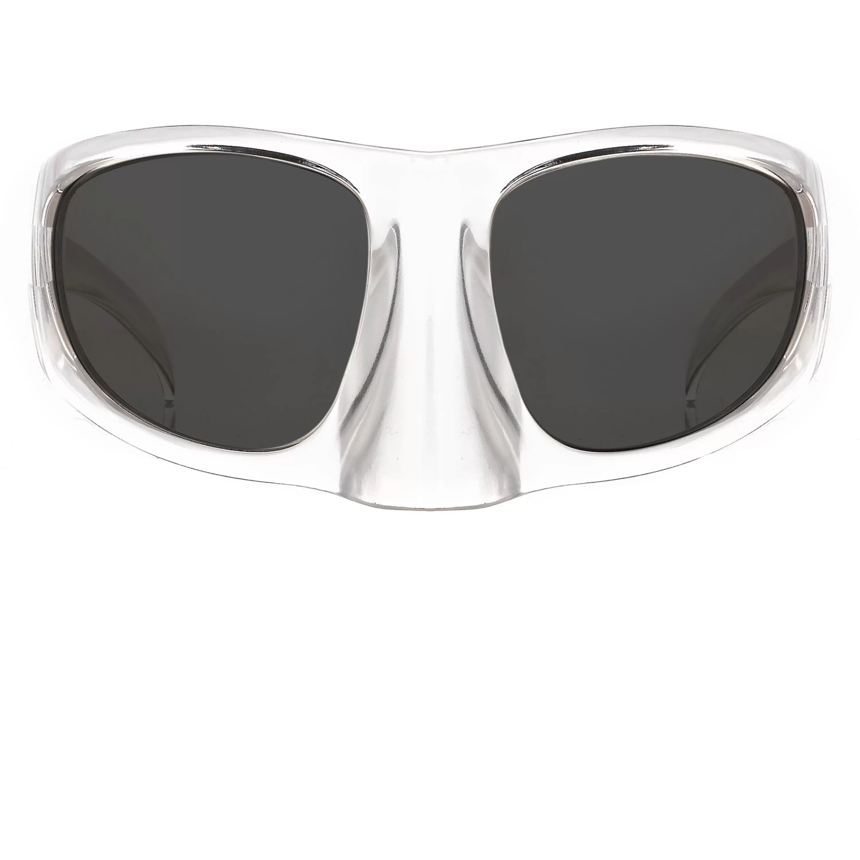 LINDA FARROW UK Mask Sunglasses in Clear