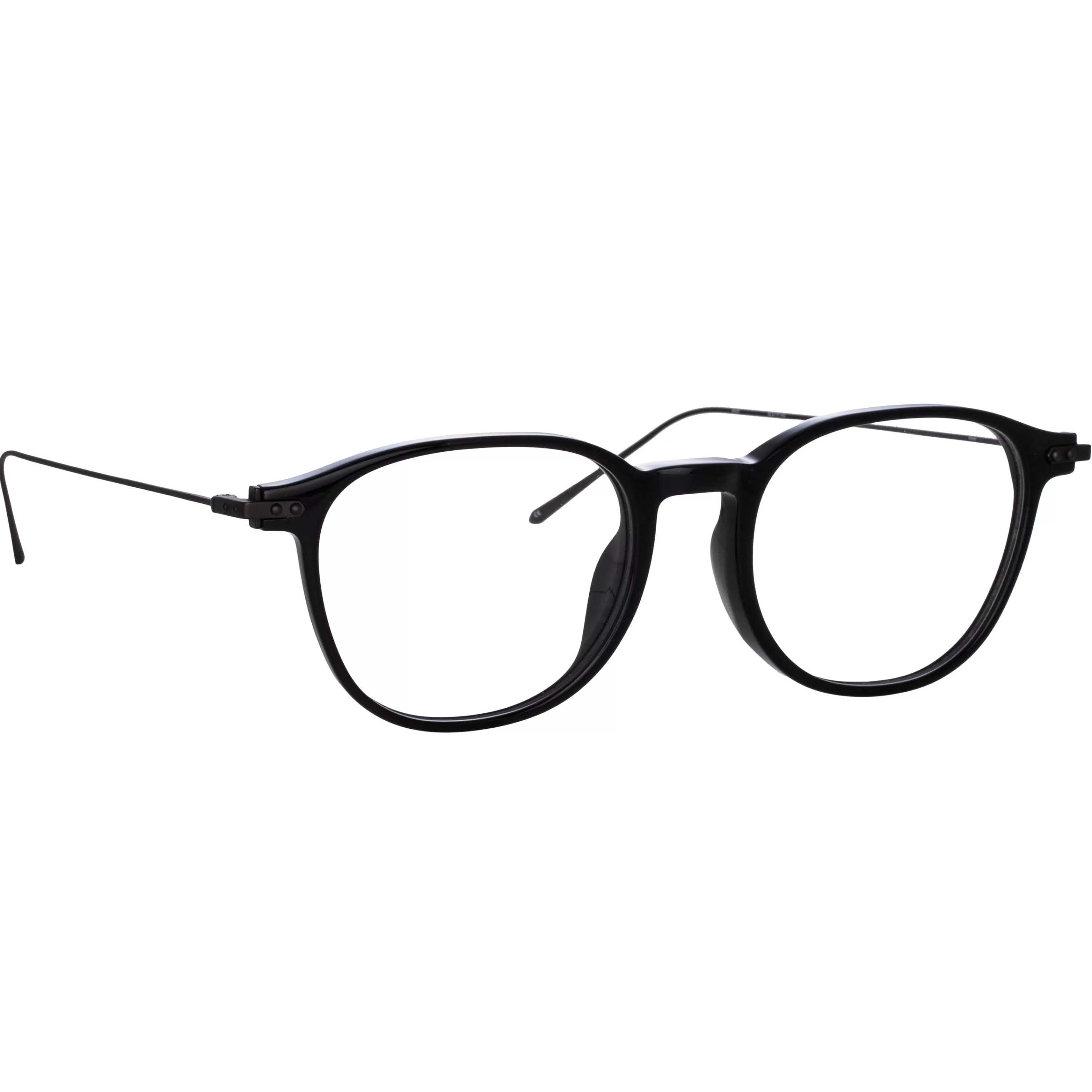 Linda Farrow Meier Optical D-Frame in Black (Asian Fit)