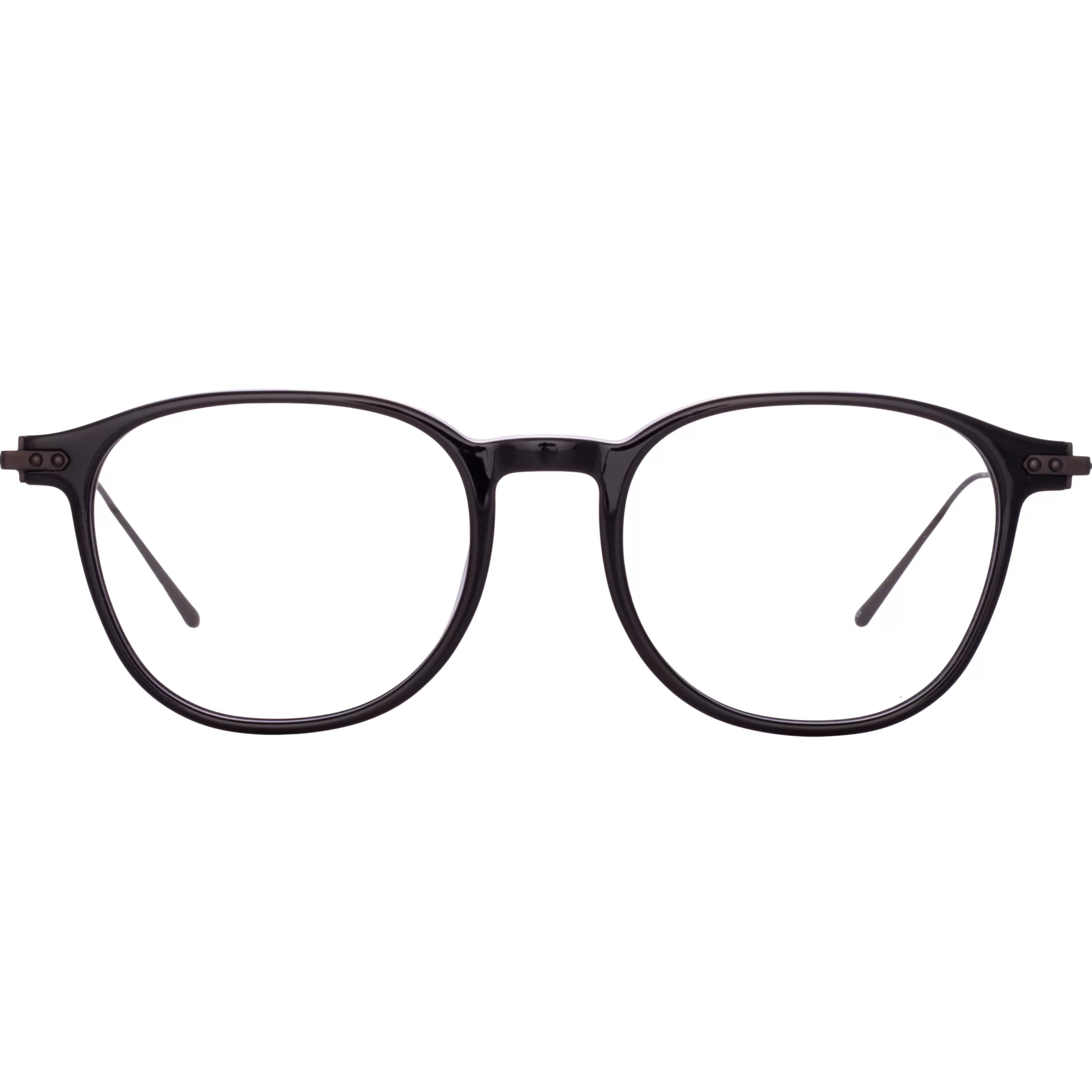 Linda Farrow Meier Optical D-Frame in Black (Asian Fit)