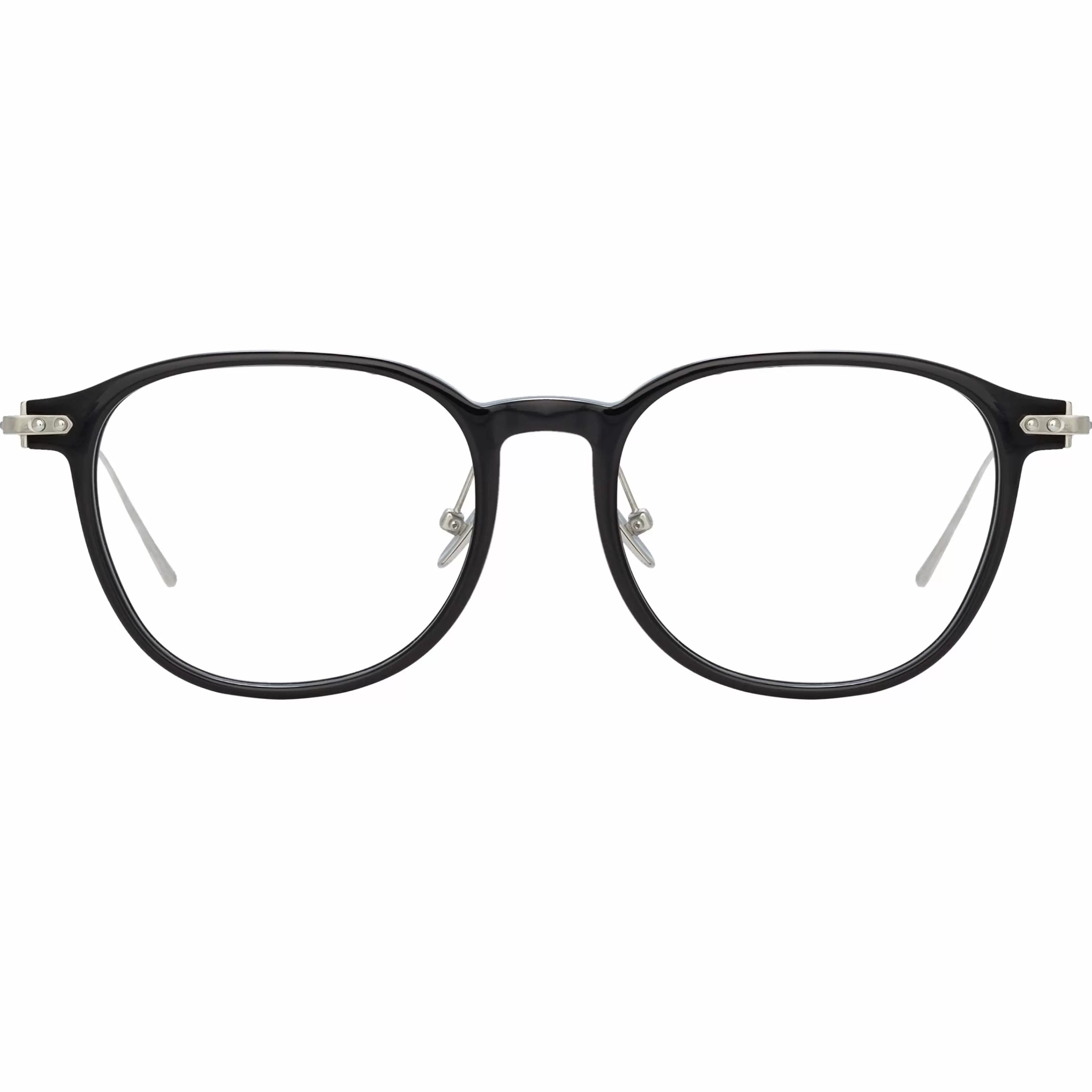 Linda Farrow Meier Optical D-Frame in Black (Asian Fit)