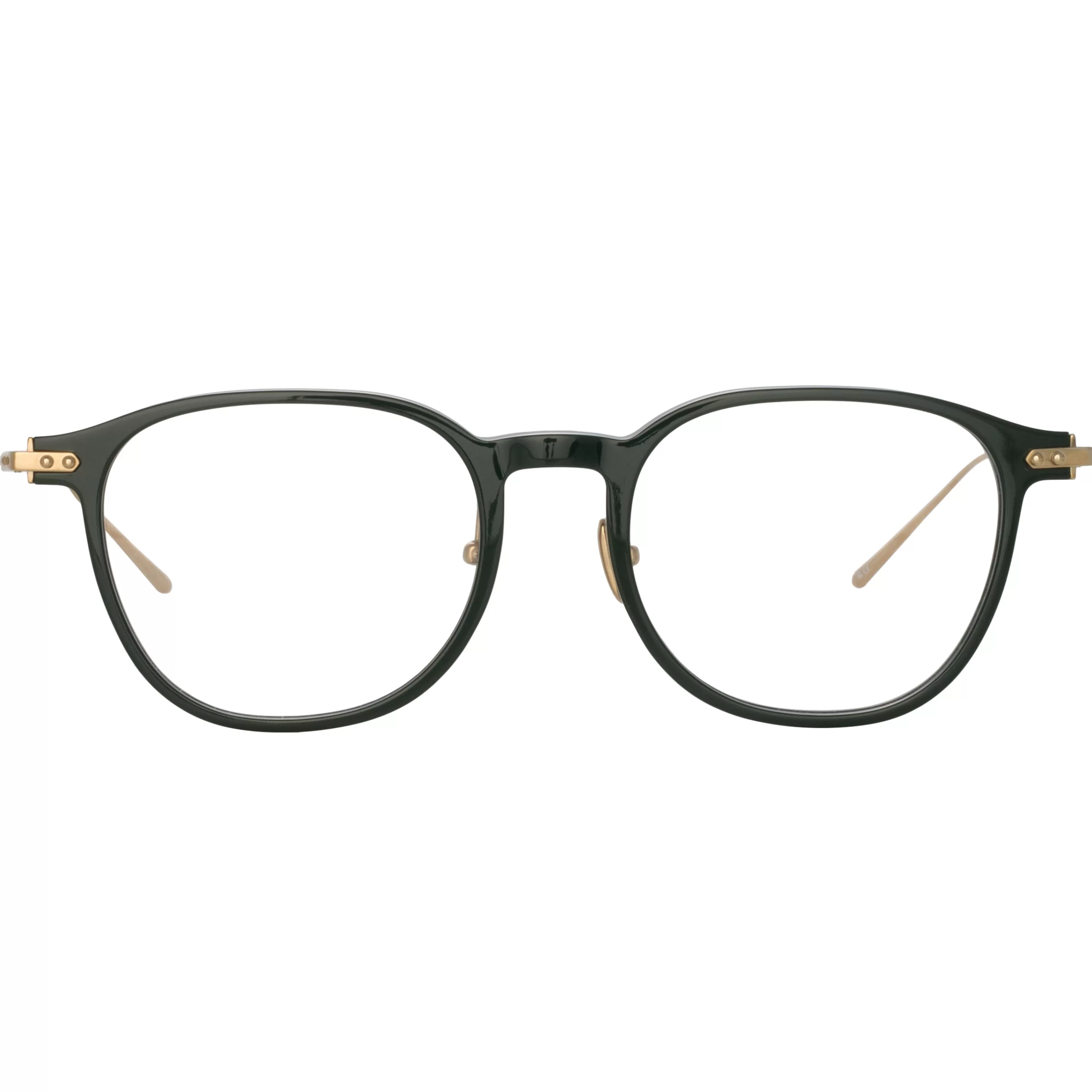 Linda Farrow Meier Optical D-Frame in Forest (Asian Fit)