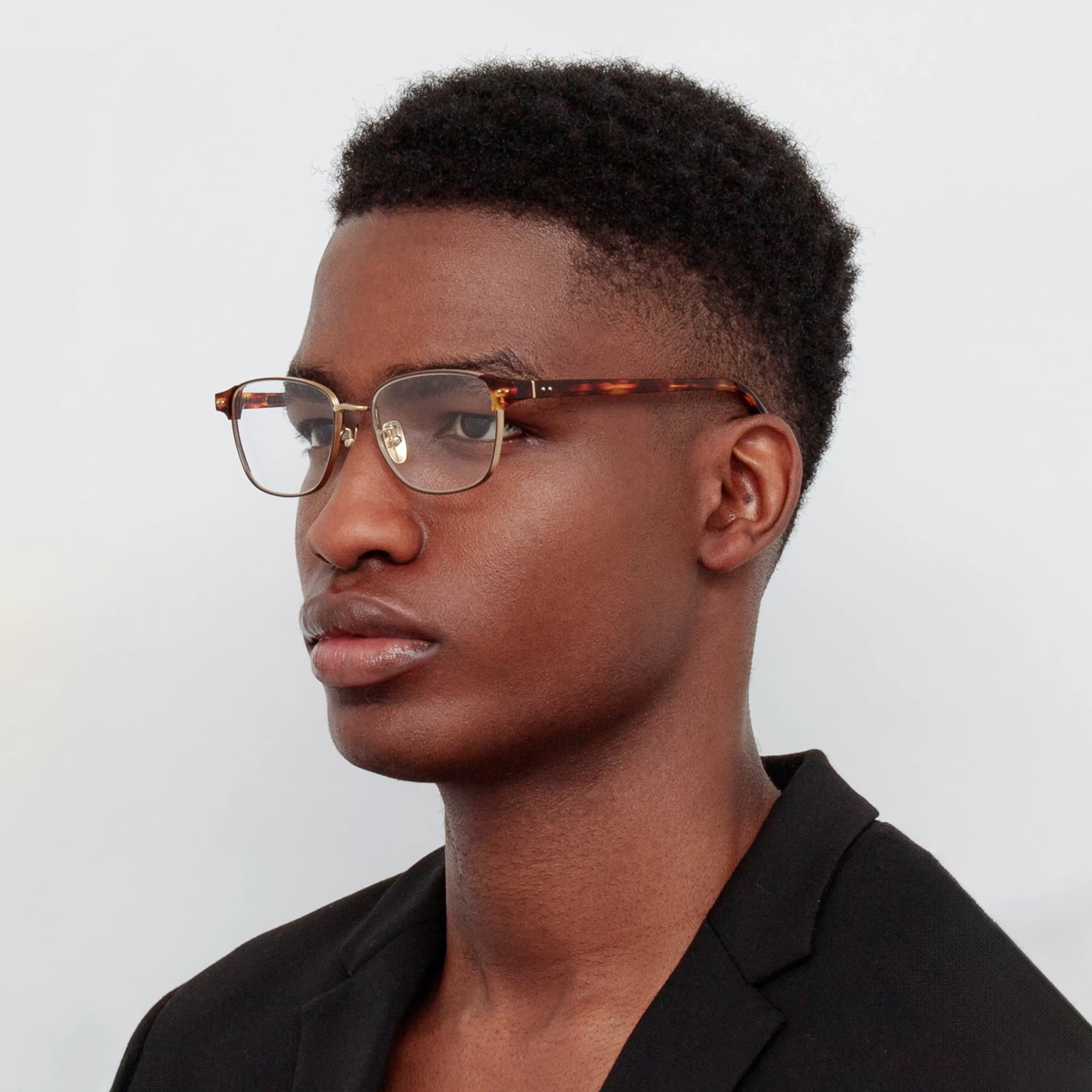 Women Linda Farrow Men's Alvar Optical D-Frame in Tortoiseshell