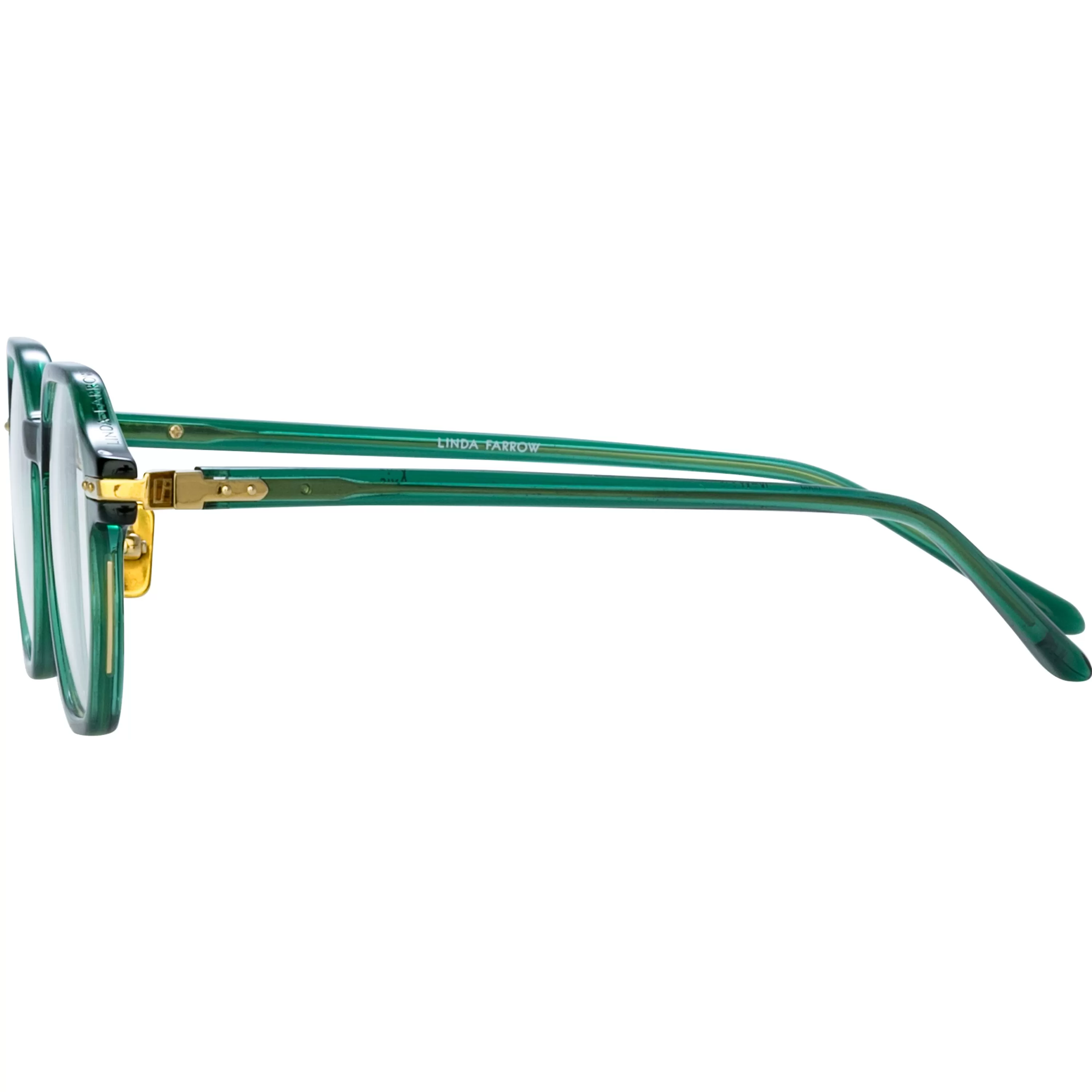 mens_axis_angular_optical_frame_in_bottle_green_asian_fit_2.webp Linda Farrow Men's Axis Angular Optical Frame in Bottle Green (Asian Fit)