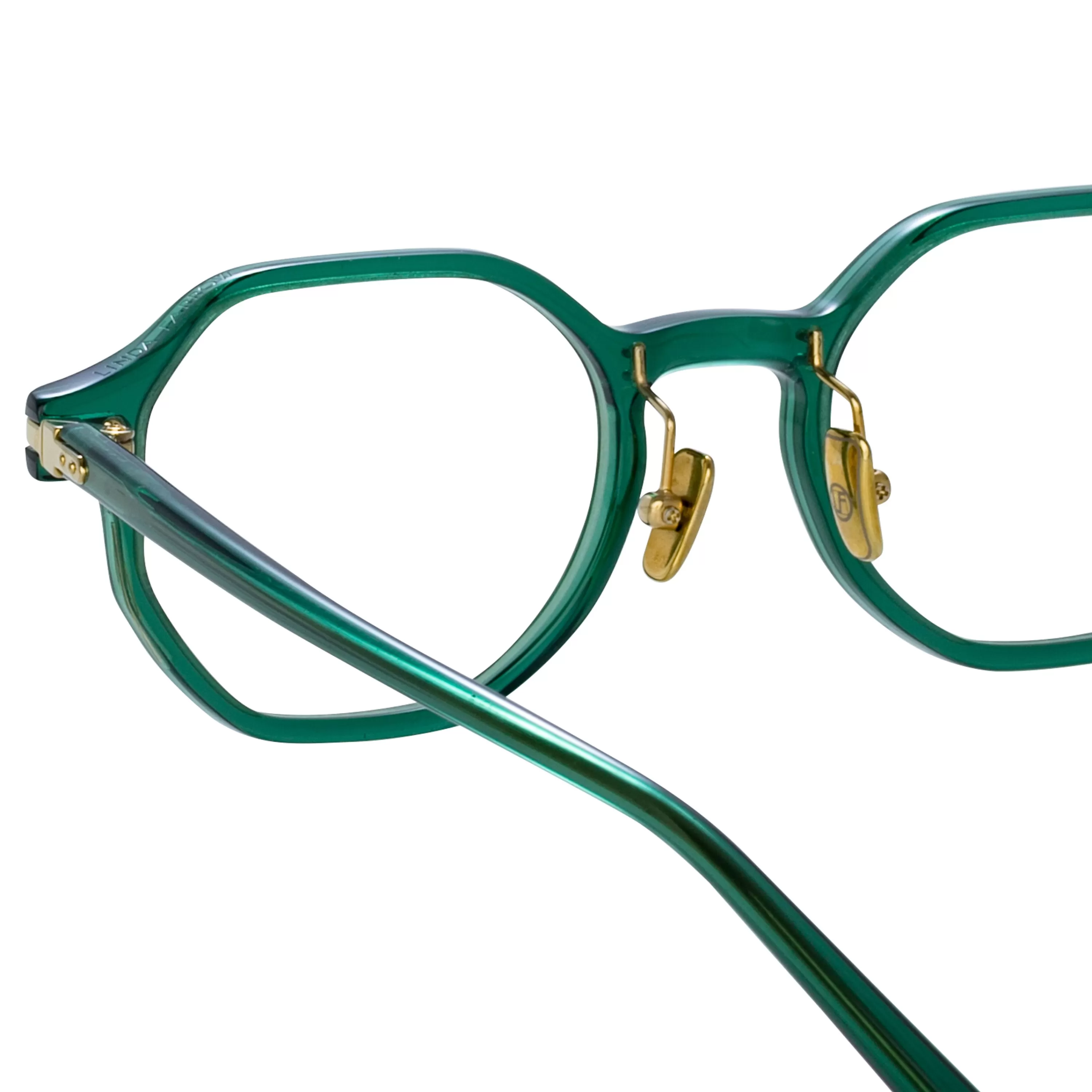 mens_axis_angular_optical_frame_in_bottle_green_asian_fit_3.webp Linda Farrow Men's Axis Angular Optical Frame in Bottle Green (Asian Fit)