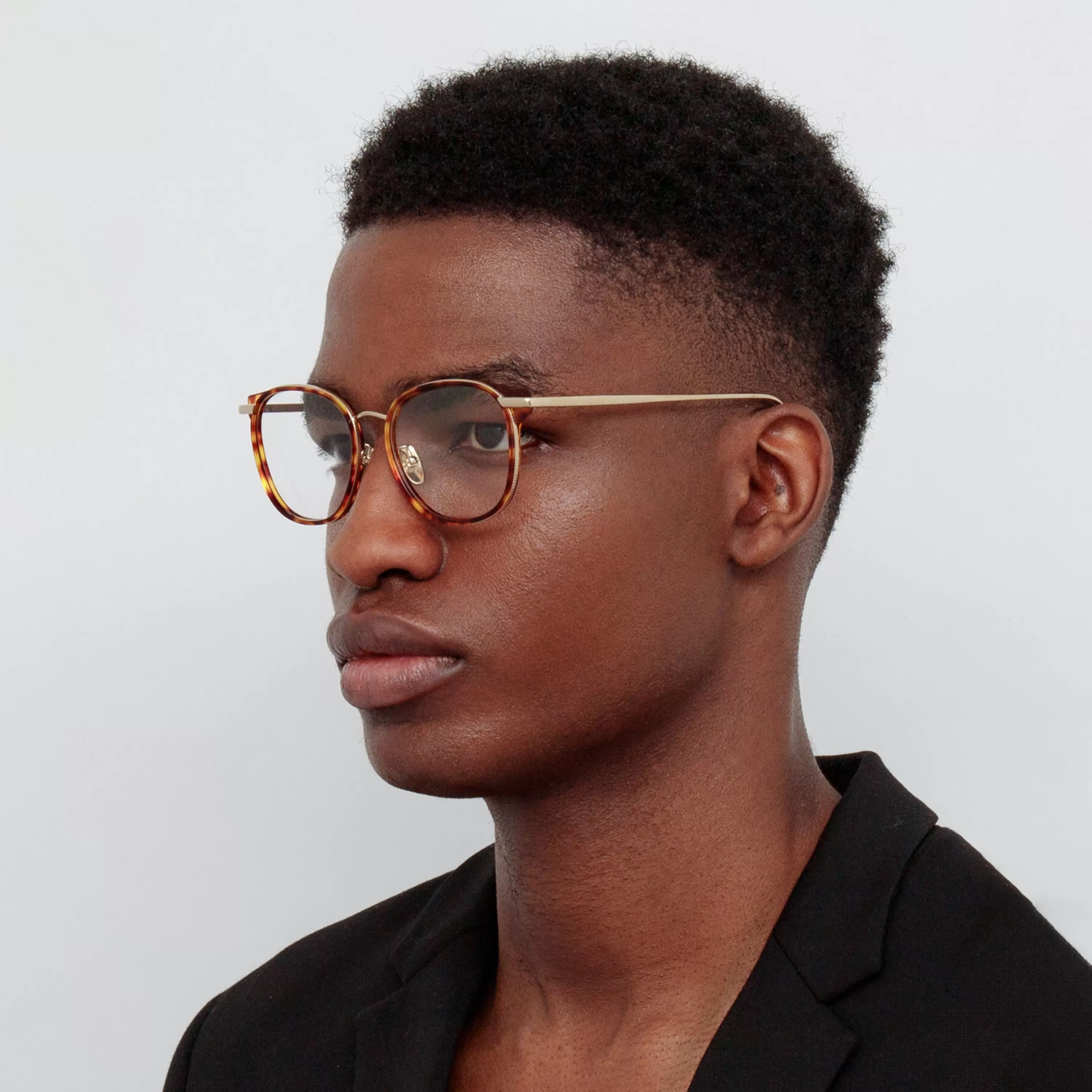 Women Linda Farrow Men's Bower Optical D-Frame in Tortoiseshell