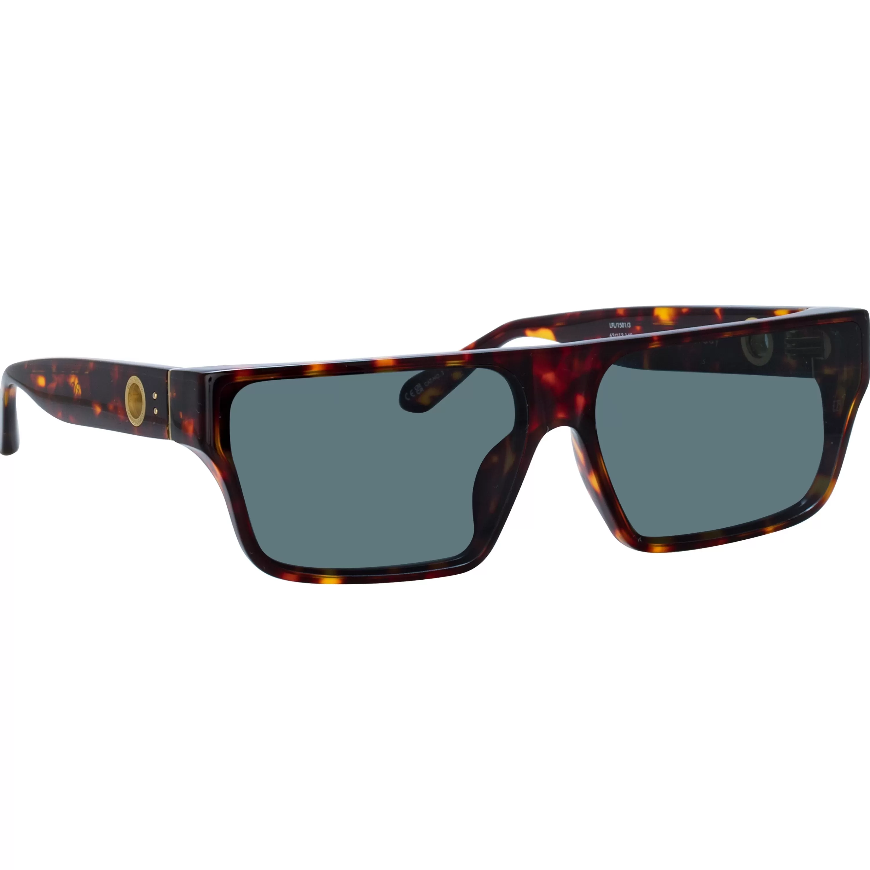 mens_brady_flat_top_sunglasses_in_tortoiseshell_2.webp LINDA FARROW (U.K.) Men's Brady Flat Top Sunglasses in Tortoiseshell
