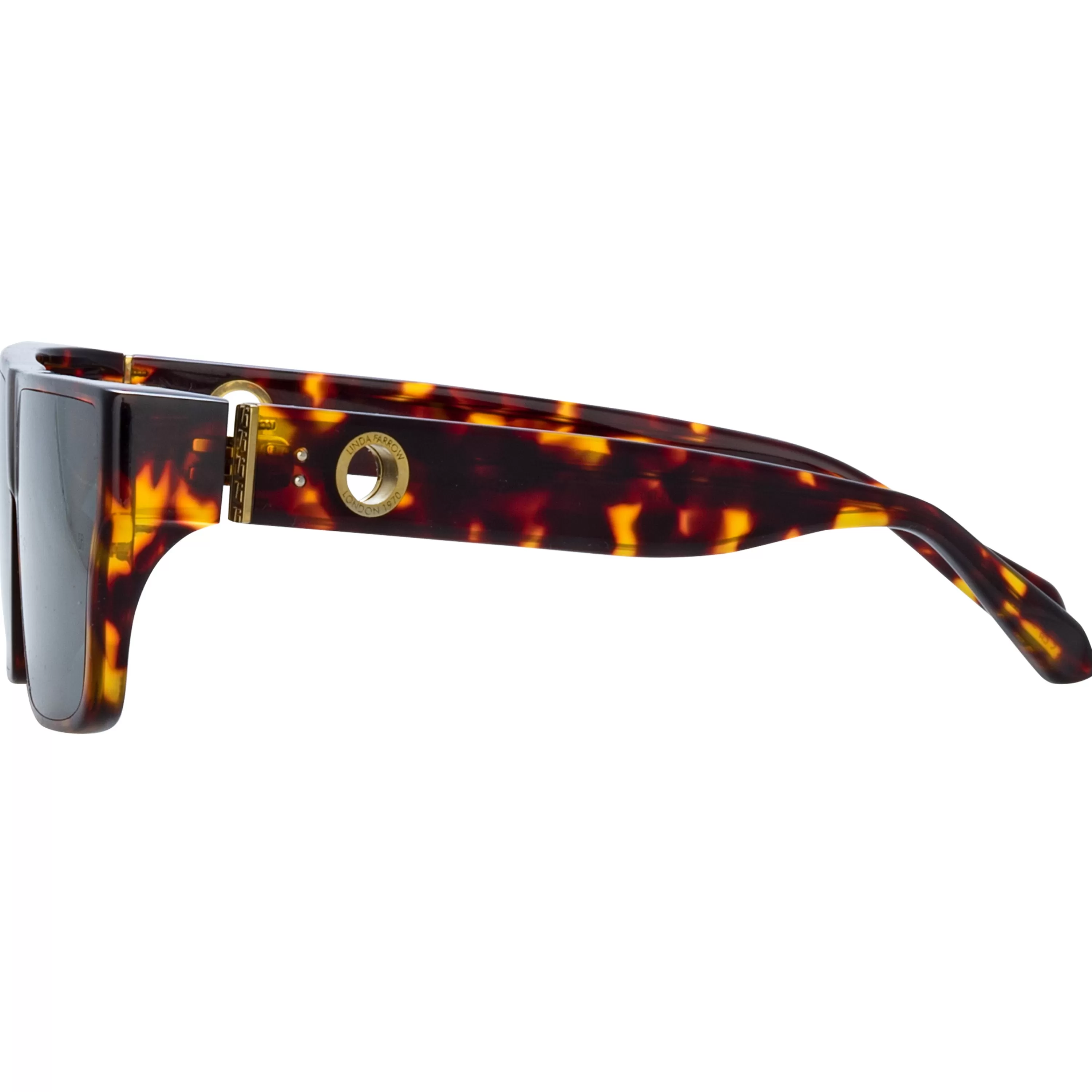 mens_brady_flat_top_sunglasses_in_tortoiseshell_3.webp LINDA FARROW (U.K.) Men's Brady Flat Top Sunglasses in Tortoiseshell