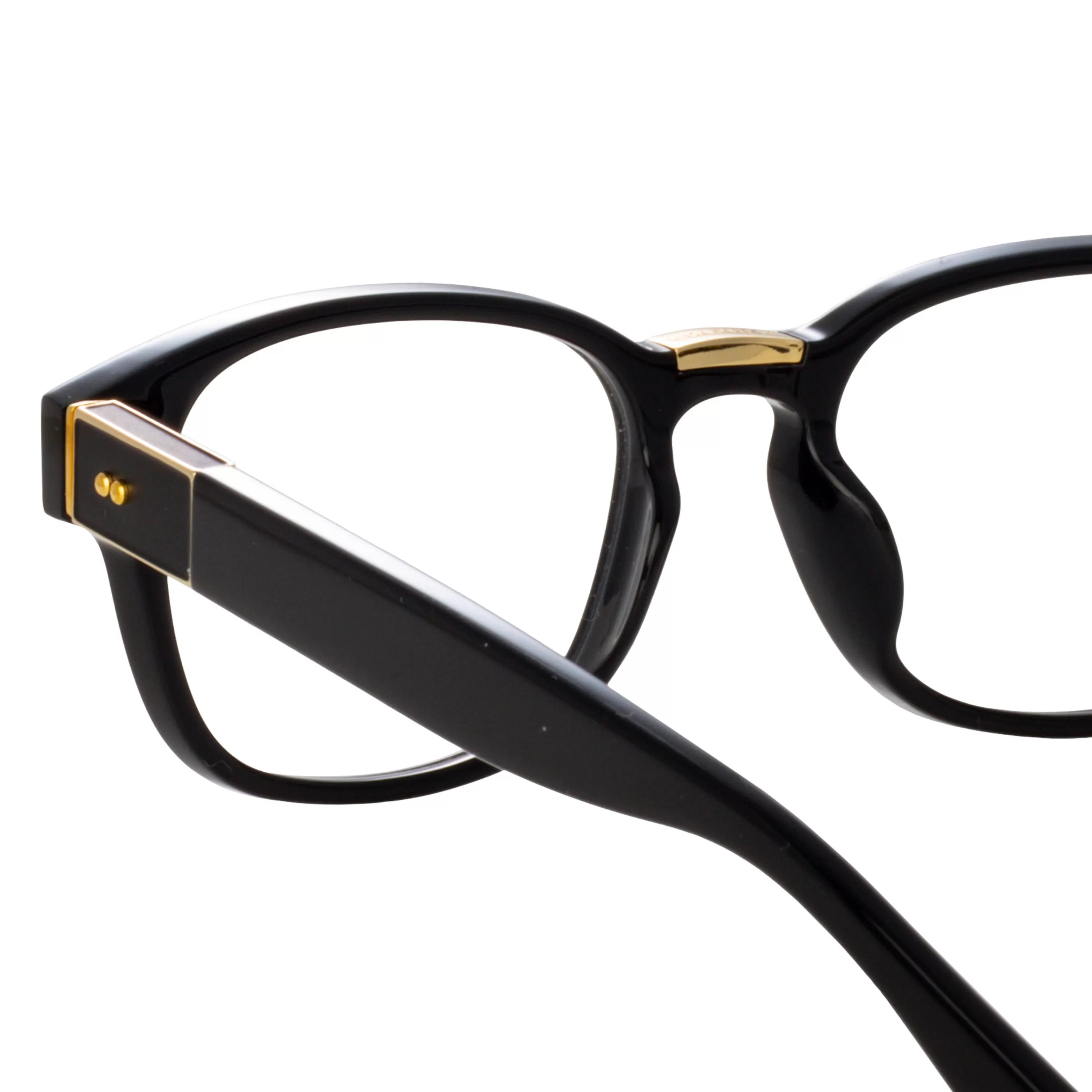 mens_carlos_optical_dframe_in_black_2.webp LINDA FARROW (U.K.) Men's Carlos Optical D-Frame in Black