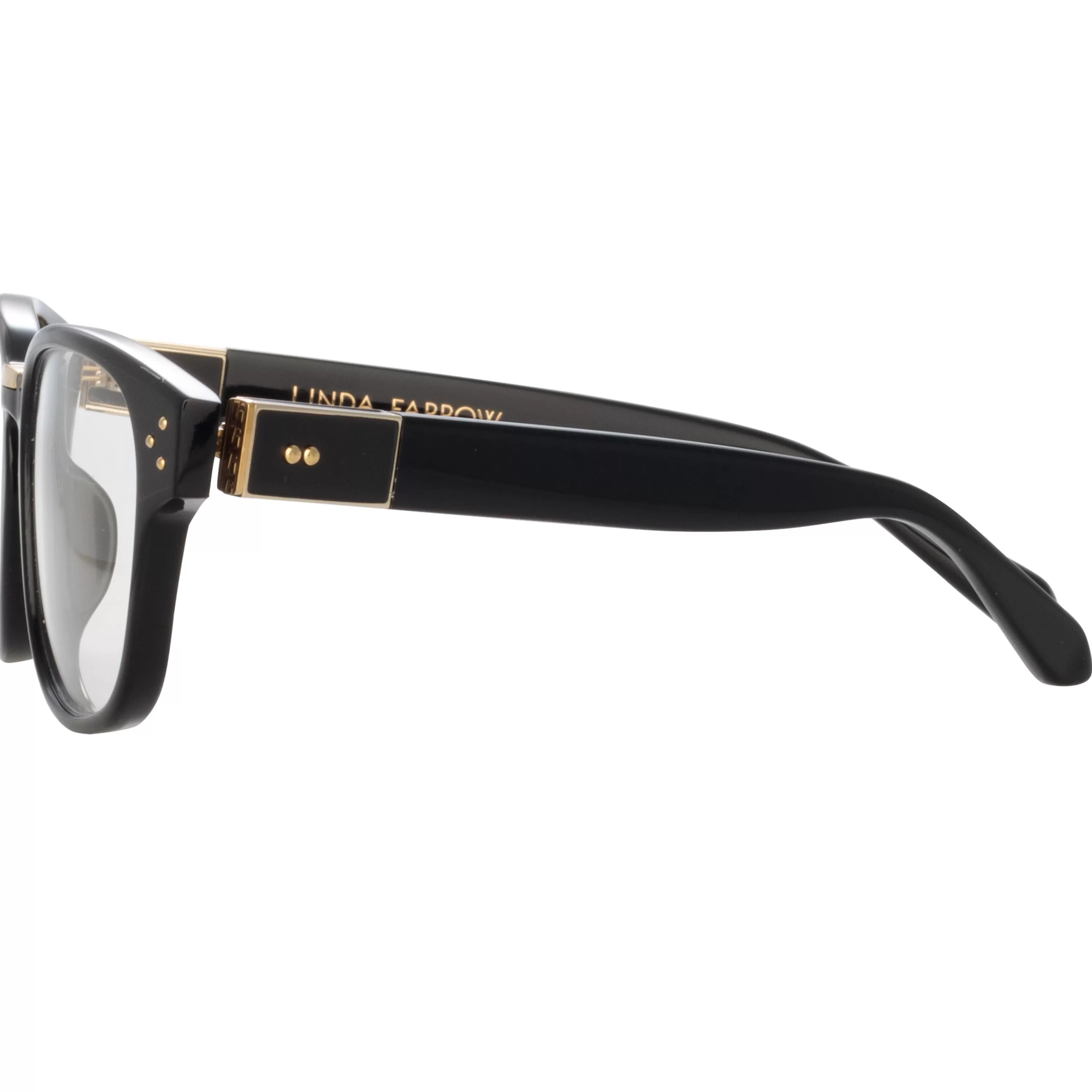 mens_carlos_optical_dframe_in_black_3.webp LINDA FARROW (U.K.) Men's Carlos Optical D-Frame in Black