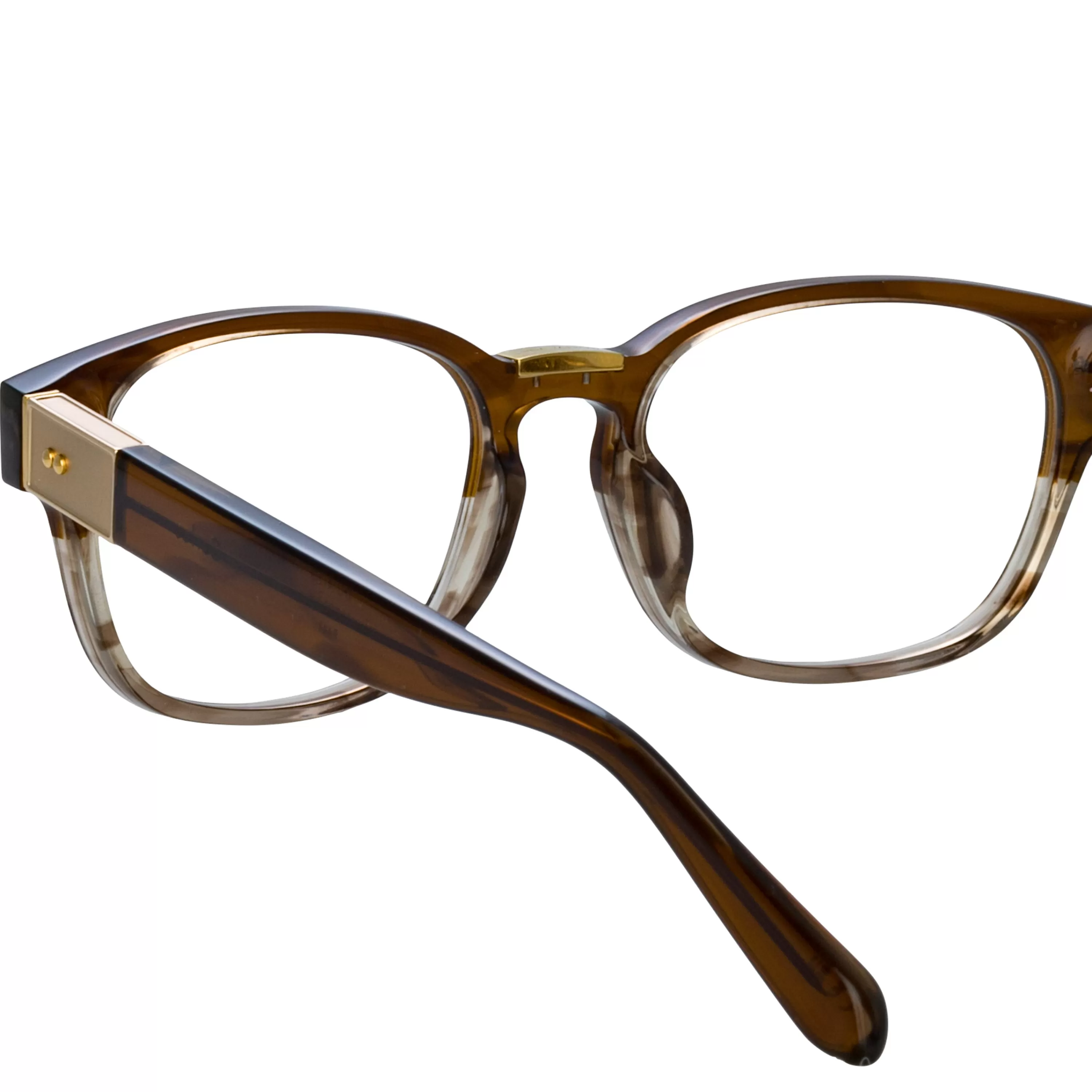 mens_carlos_optical_dframe_in_caramel_horn_3.webp Women LINDA FARROW (U.K.) Men's Carlos Optical D-Frame in Caramel Horn