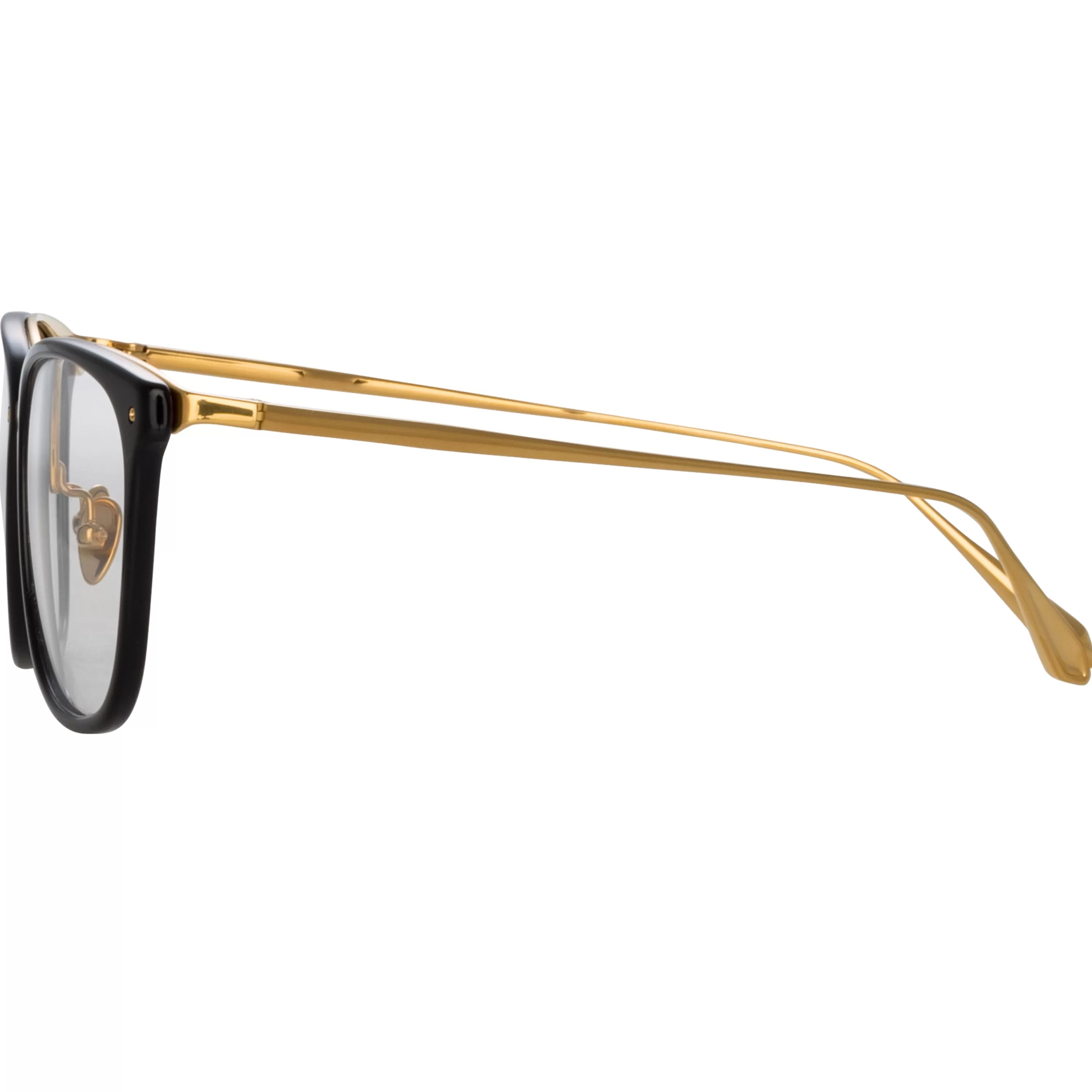mens_cassin_optical_dframe_in_black_3.webp LINDA FARROW (U.K.) Men's Cassin Optical D-Frame in Black