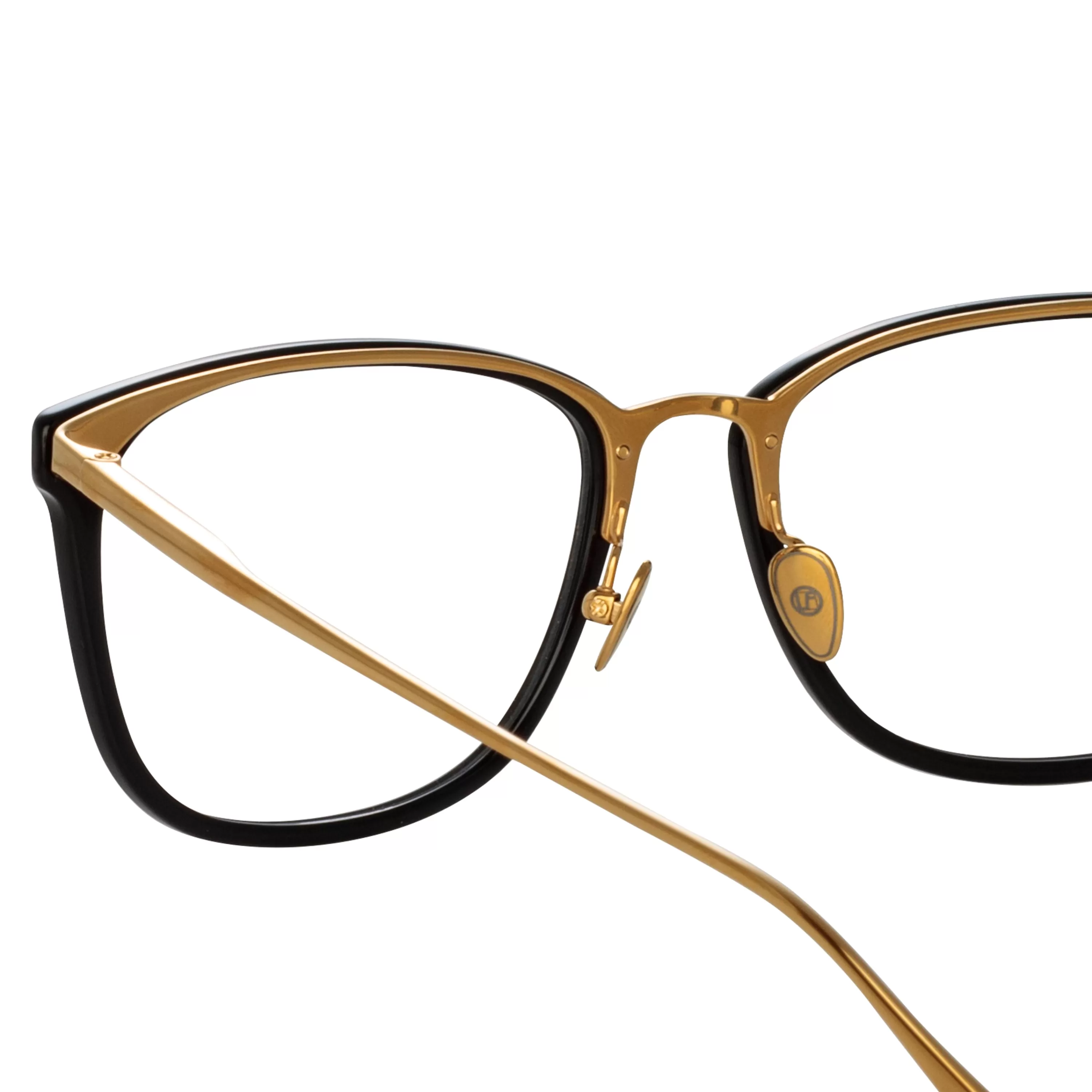mens_cassin_optical_dframe_in_black_4.webp LINDA FARROW (U.K.) Men's Cassin Optical D-Frame in Black