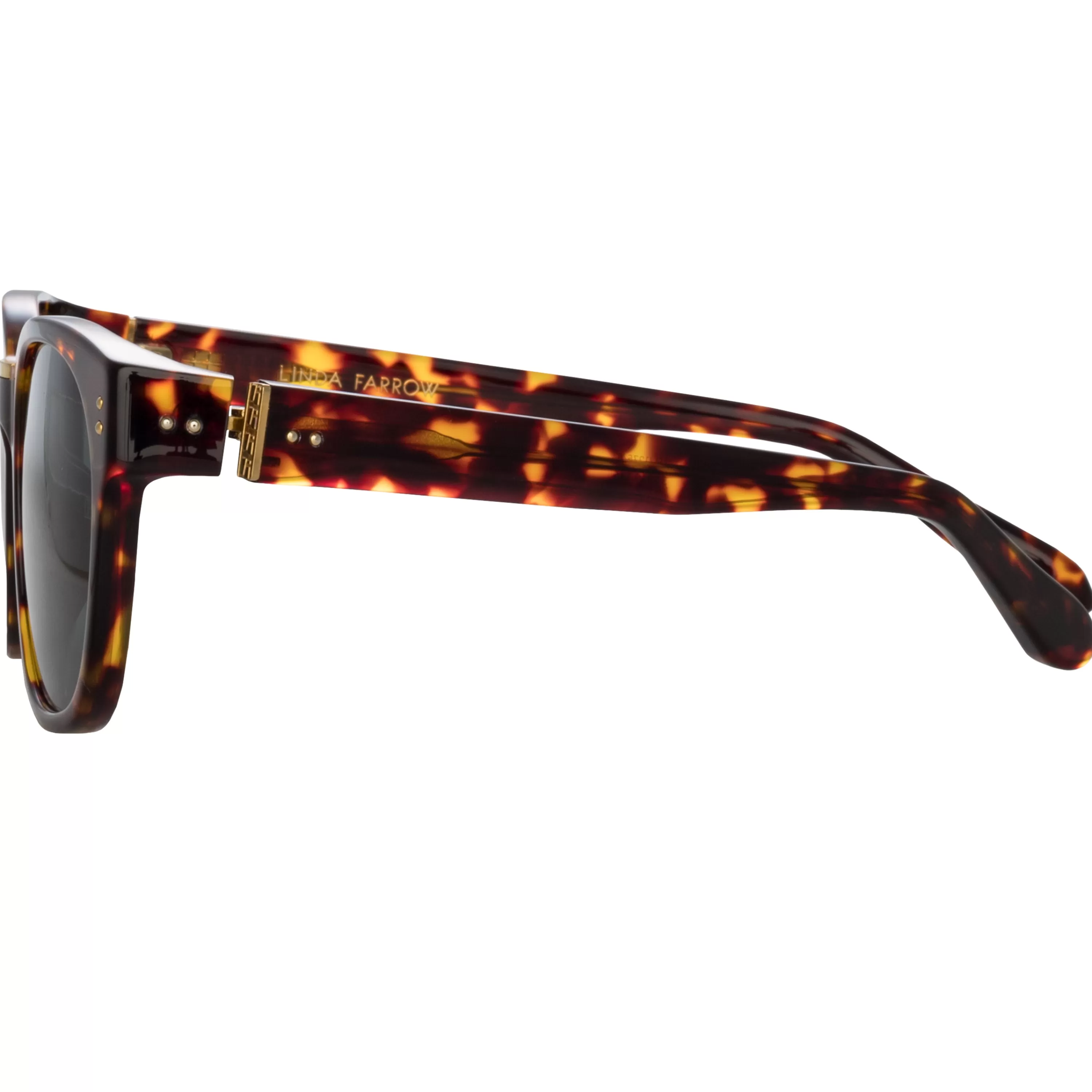 mens_cedric_rectangular_sunglasses_in_tortoiseshell_3.webp LINDA FARROW (U.K.) Men's Cedric Rectangular Sunglasses in Tortoiseshell
