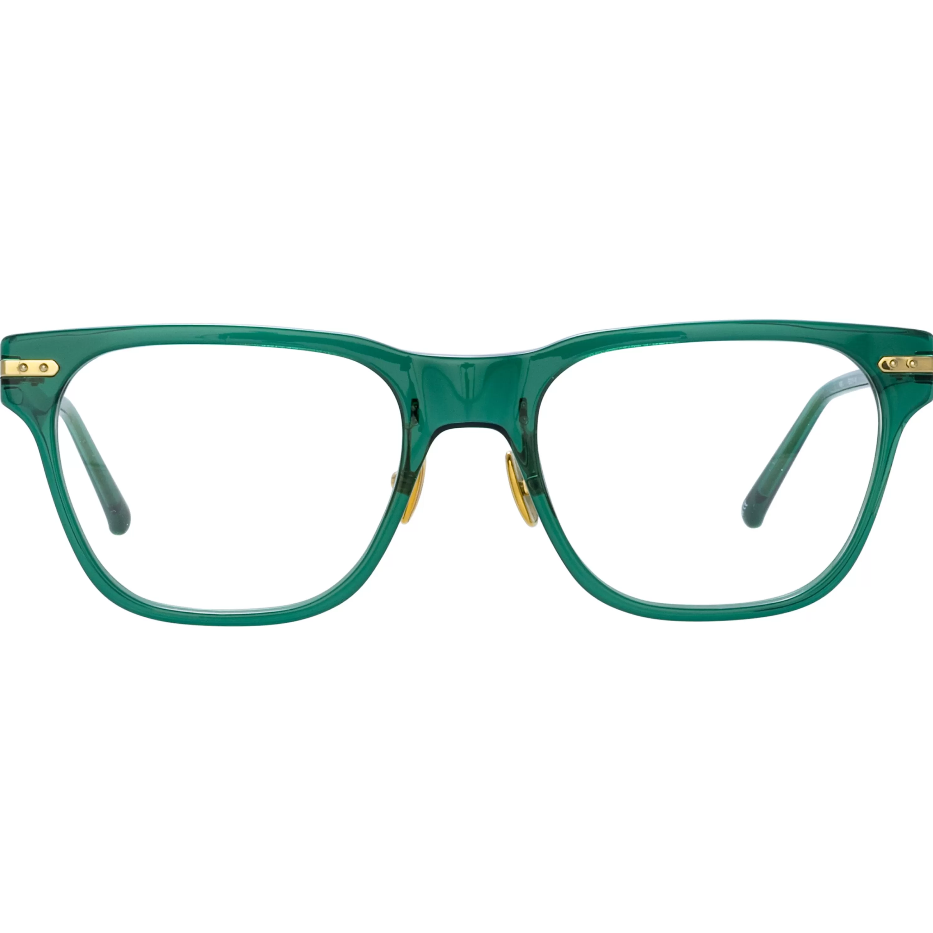 Linda Farrow Men's Cove Optical D-Frame in Bottle Green (Asian Fit)