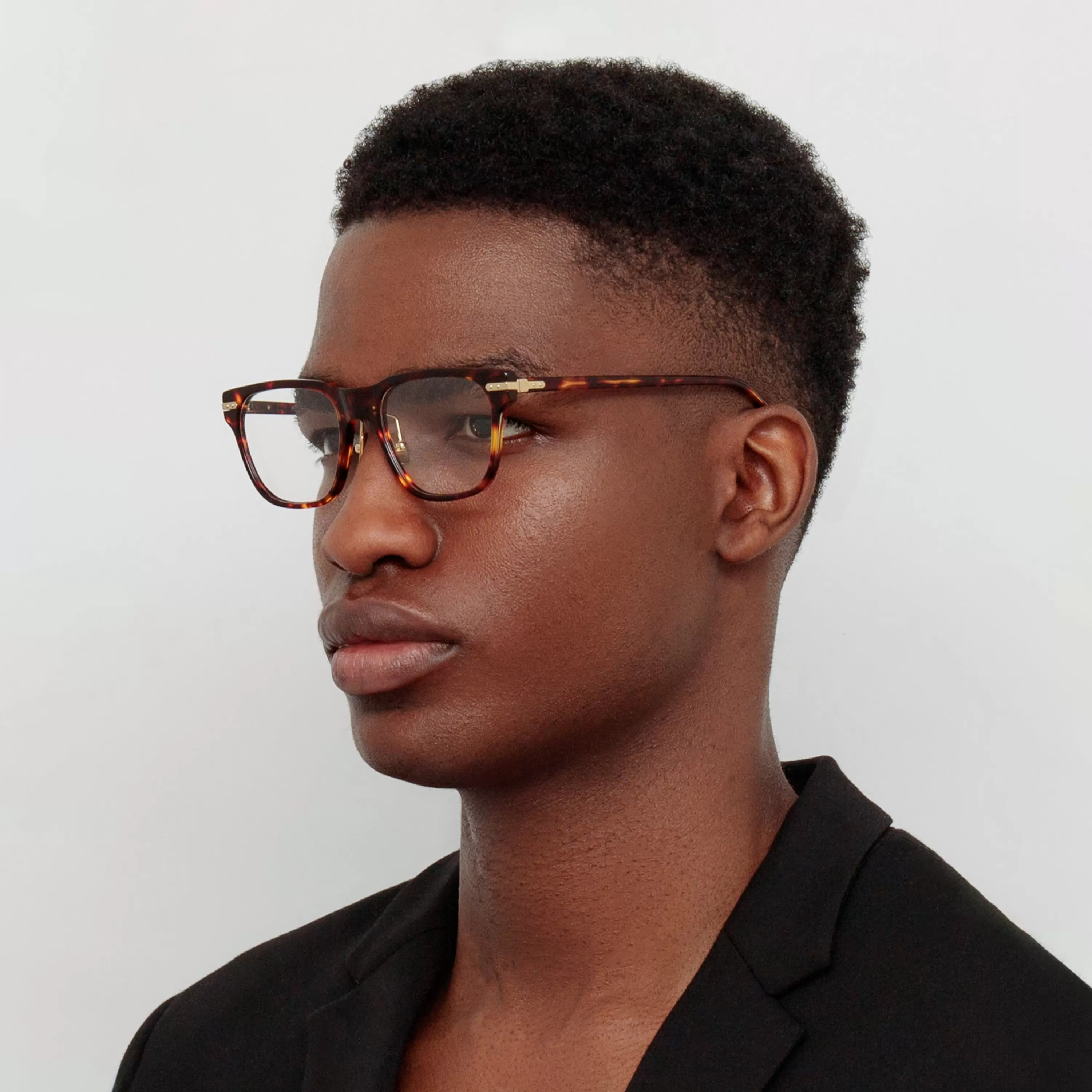 Linda Farrow Men's Cove Optical D-Frame in Tortoiseshell (Asian Fit)