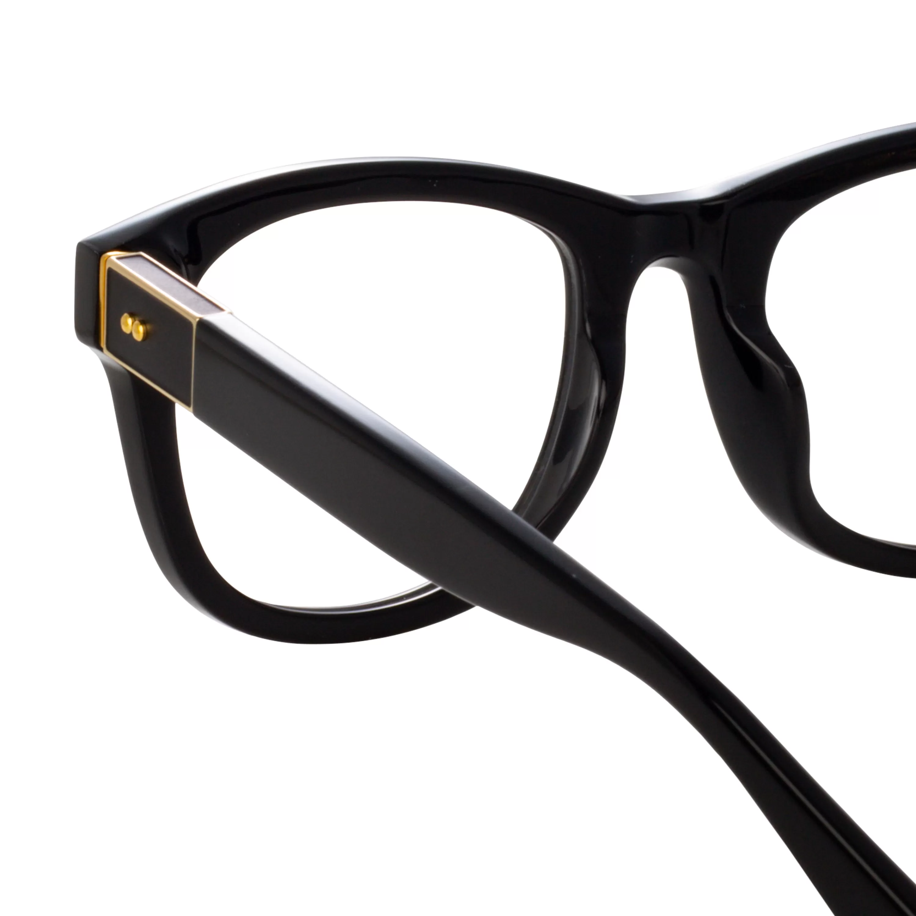 mens_edson_optical_dframe_in_black_4.webp LINDA FARROW (U.K.) Men's Edson Optical D-Frame in Black