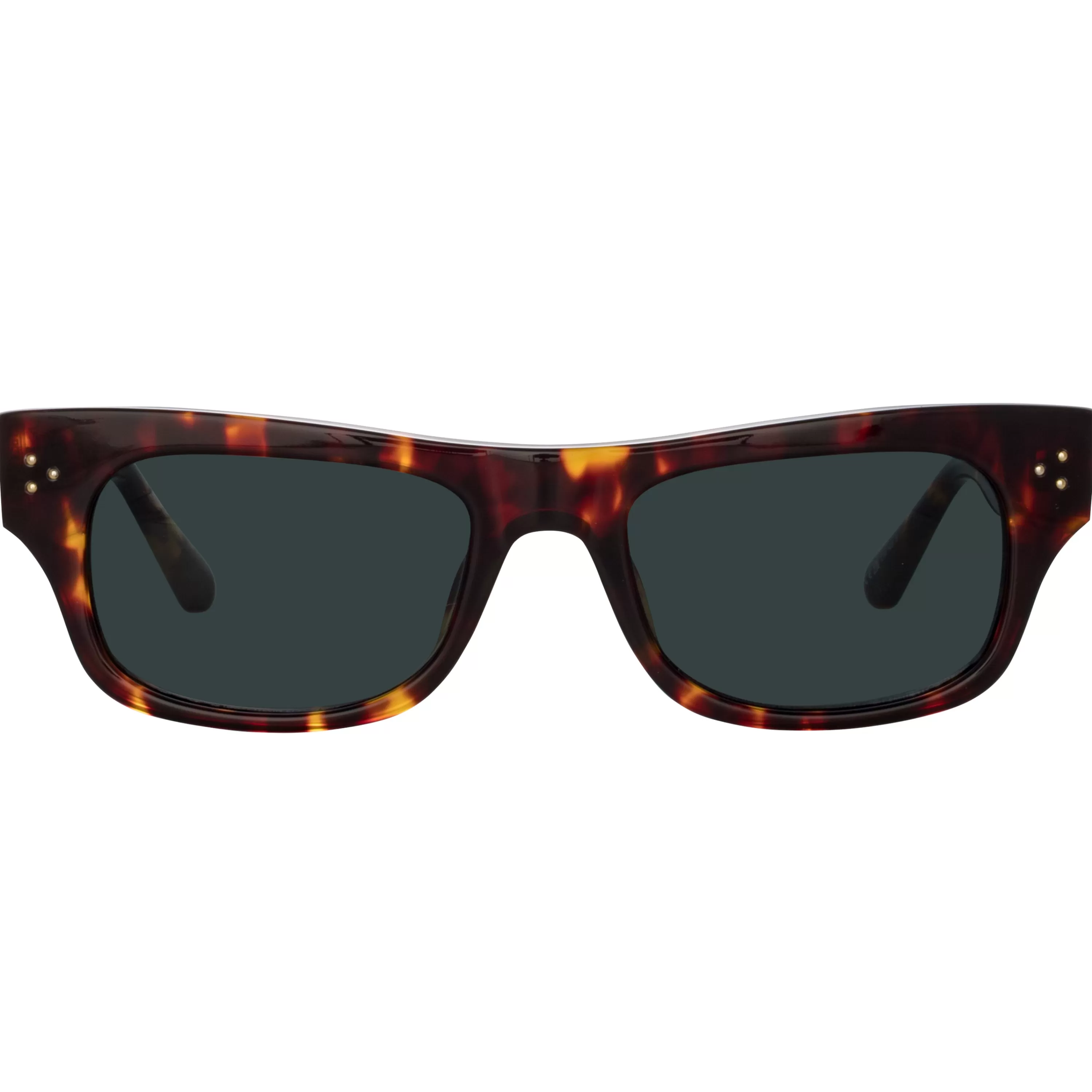 LINDA FARROW (U.K.) Men's Falck Rectangular Sunglasses in Tortoiseshell